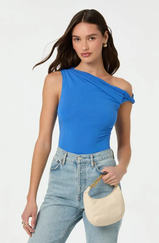 Fiora Asymmetrical Bodysuit sold by Astr