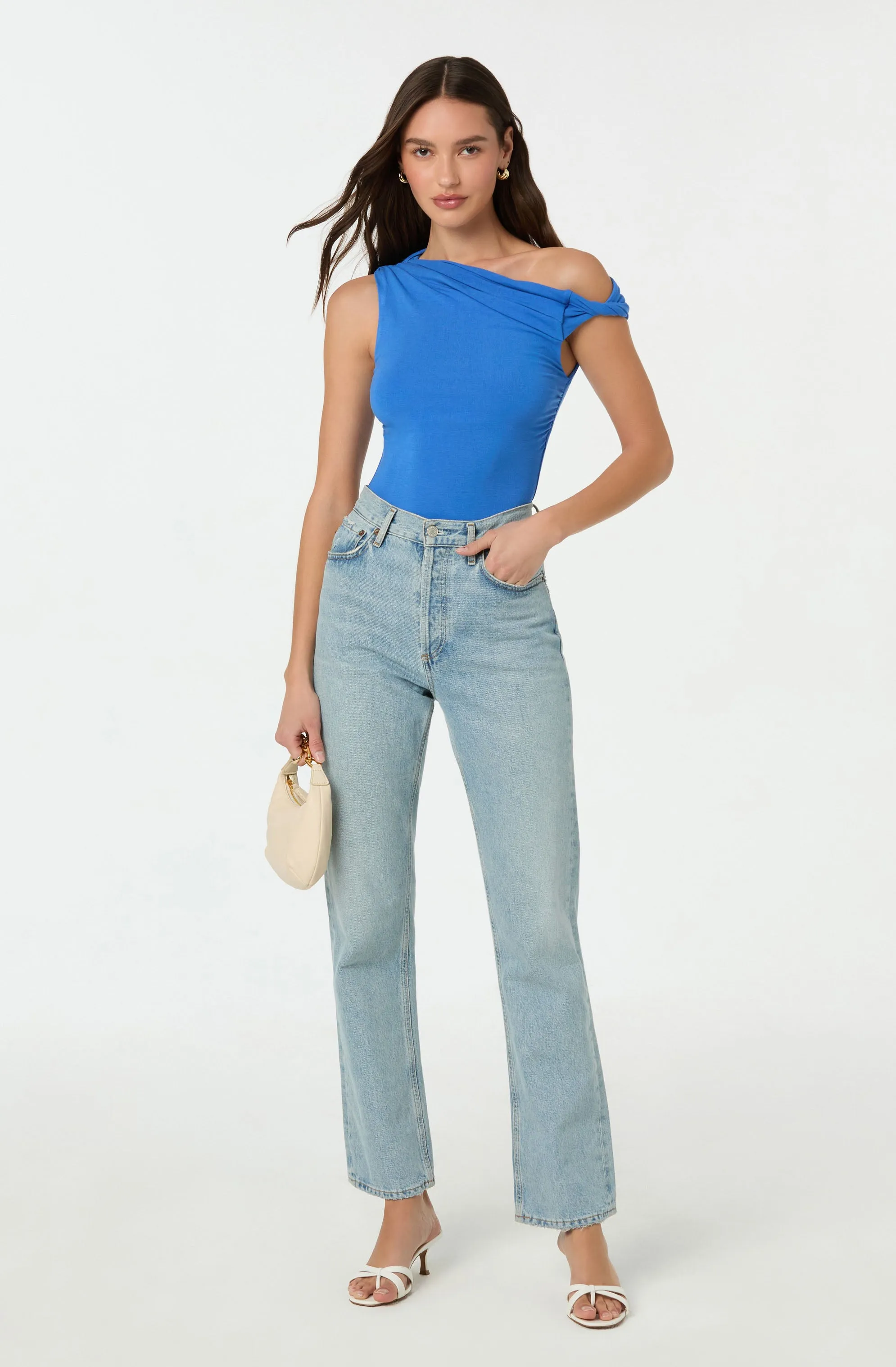 Fiora Asymmetrical Bodysuit sold by Astr product image thumbnail 2