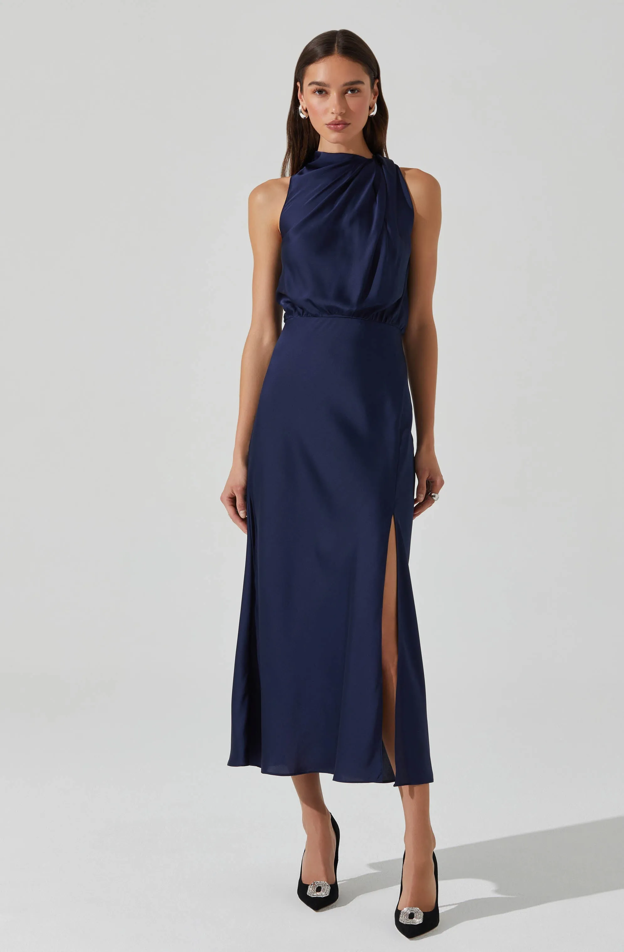 Jelyn Satin Midi Dress sold by Astr product image thumbnail 4