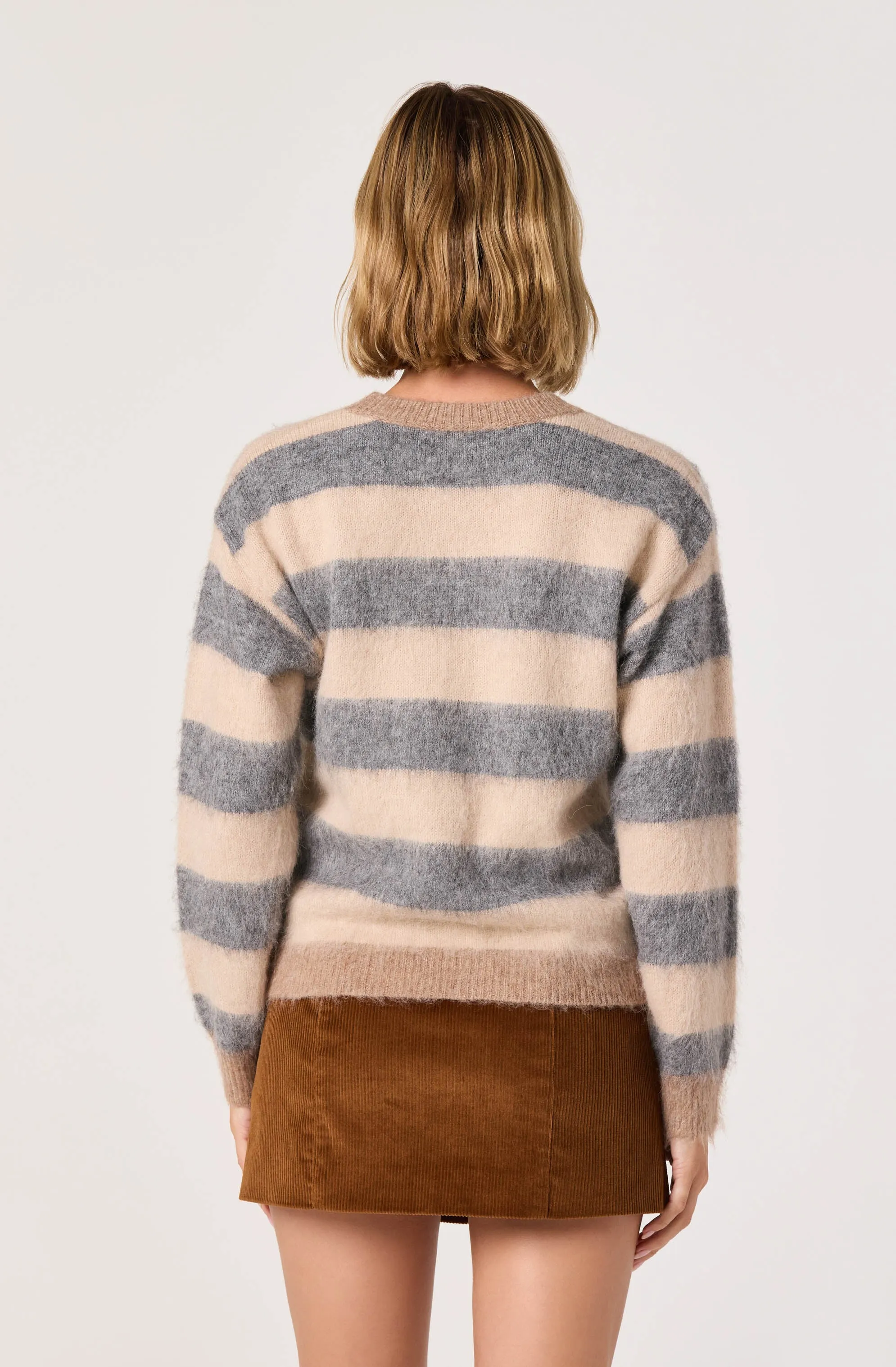 Striped Crewneck Sweater sold by Astr product image thumbnail 4