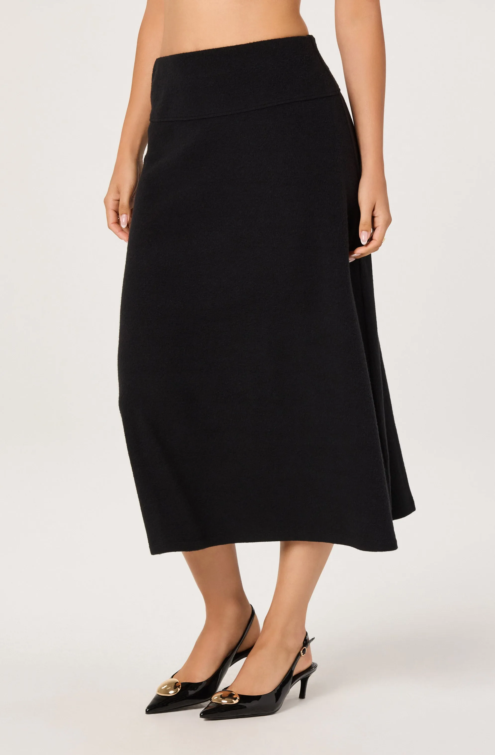 Knit A-line Midi Skirt sold by Astr product image thumbnail 2