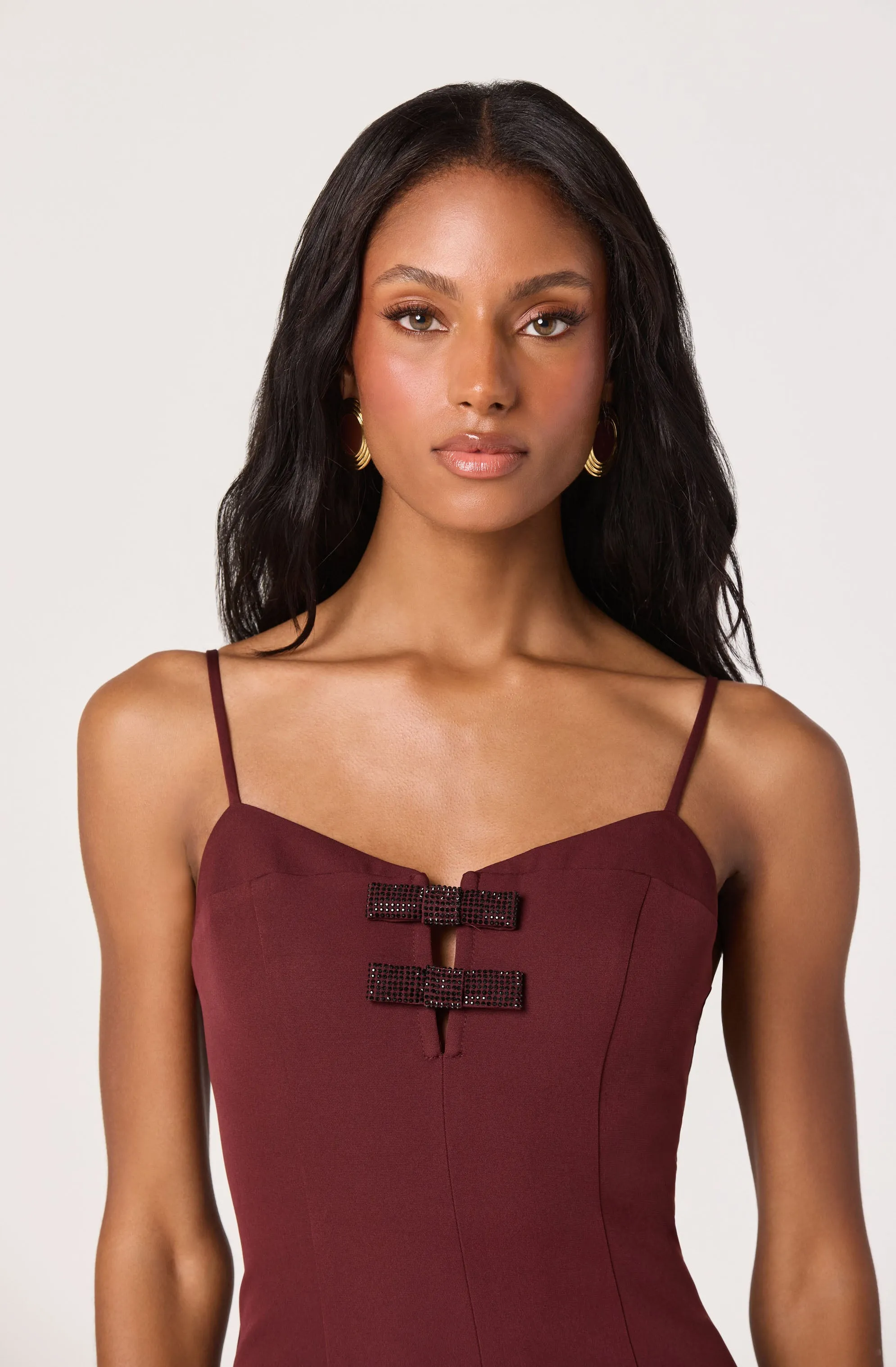 Embellished Bow Detail Mini Dress sold by Astr product image thumbnail 3