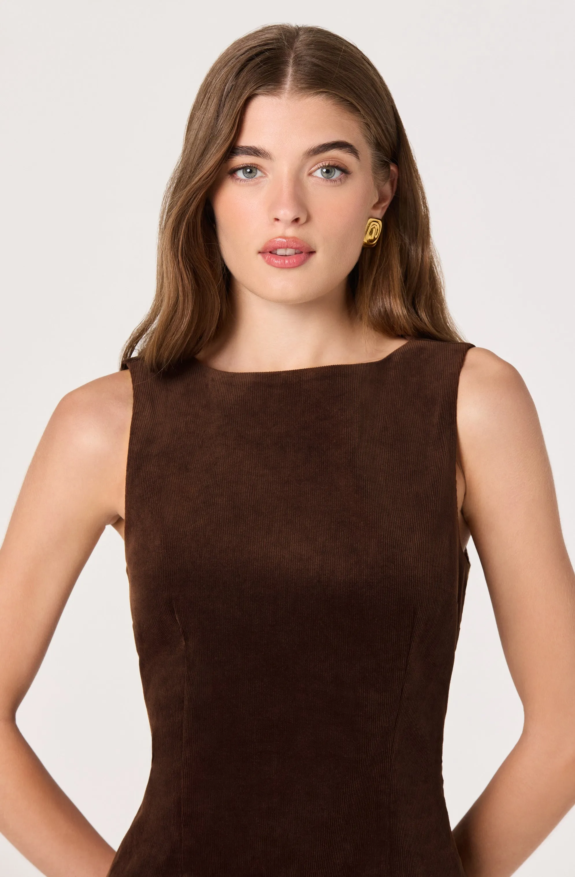Corduroy Belted Mini Dress sold by Astr product image thumbnail 3