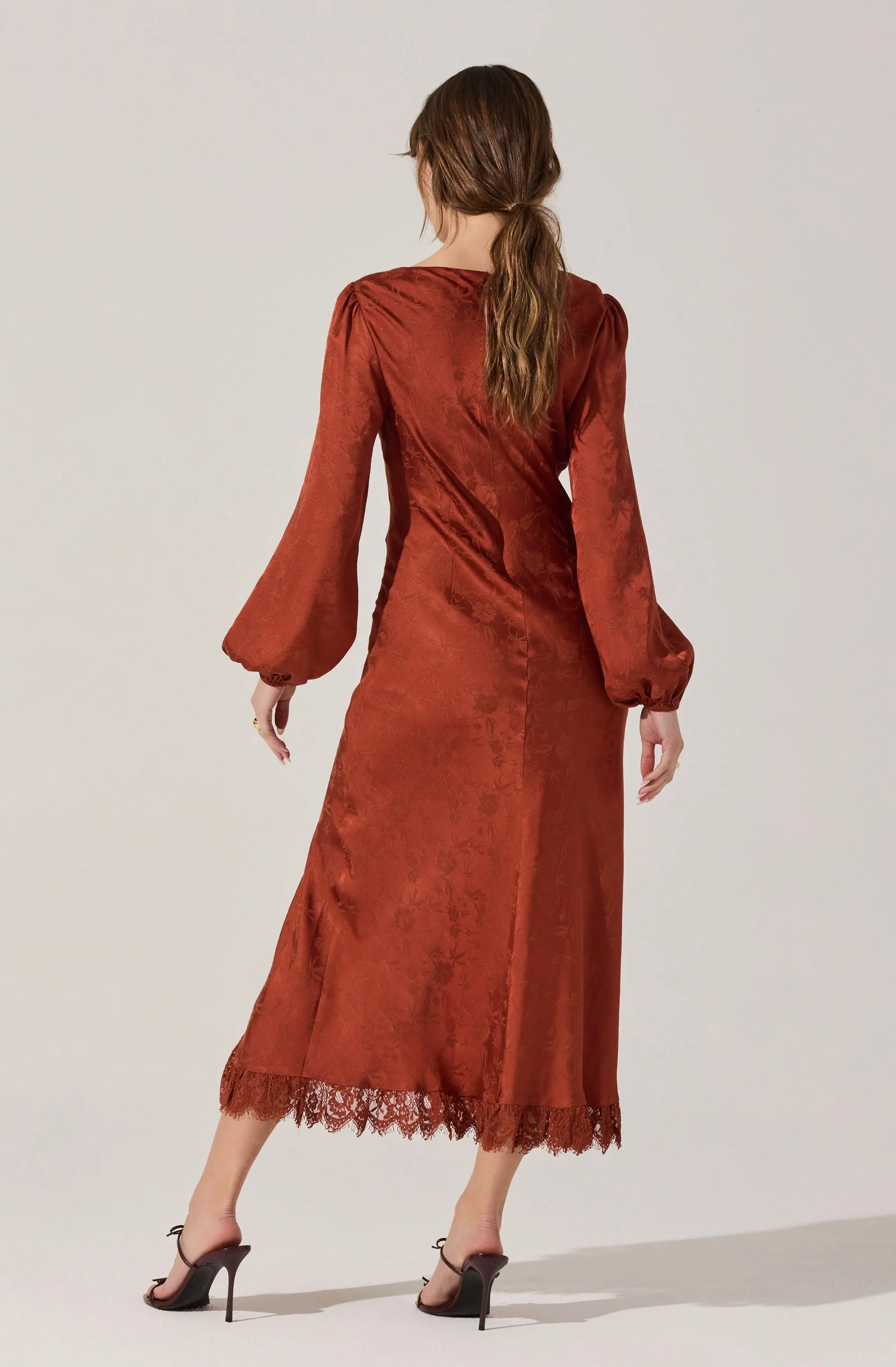 Ilaria Floral Jacquard Midi Dress sold by Astr product image thumbnail 3