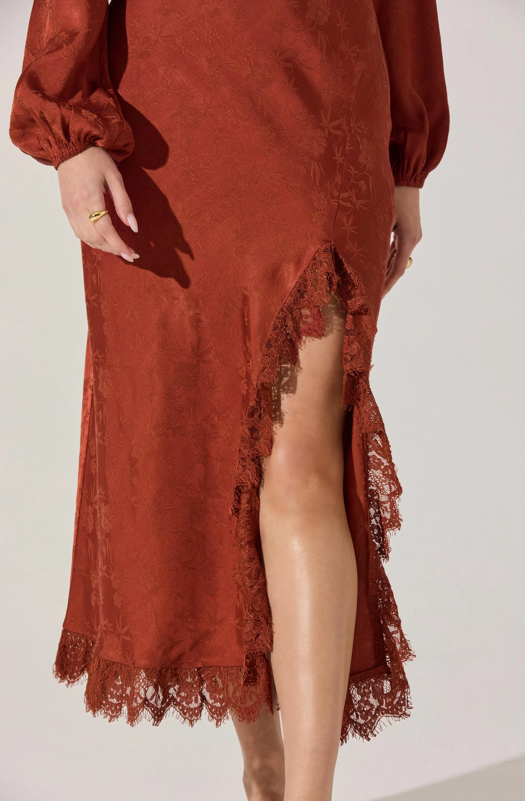 Ilaria Floral Jacquard Midi Dress sold by Astr product image thumbnail 5