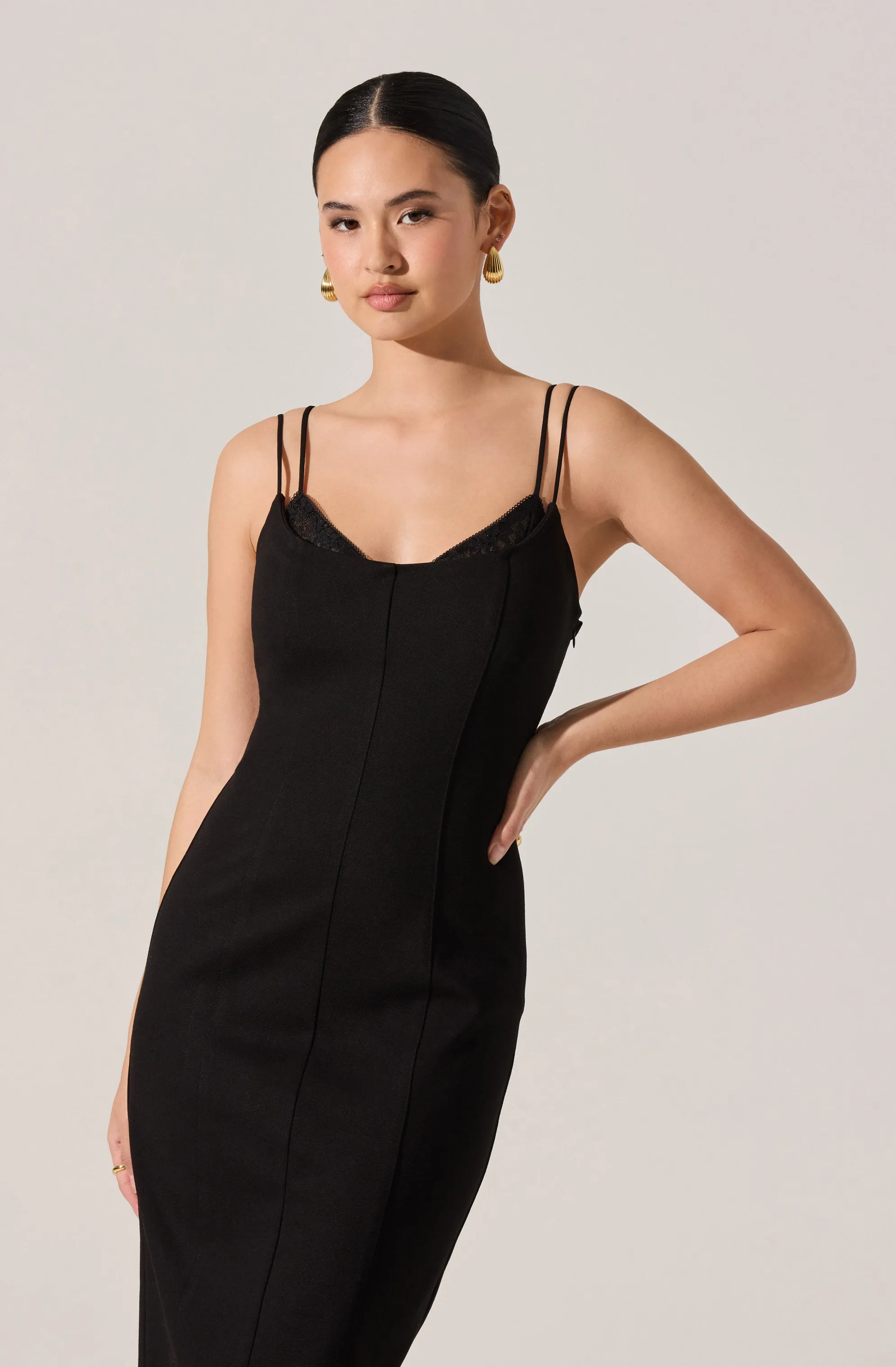 Allura Peekaboo Lace Midi Dress sold by Astr product image thumbnail 5