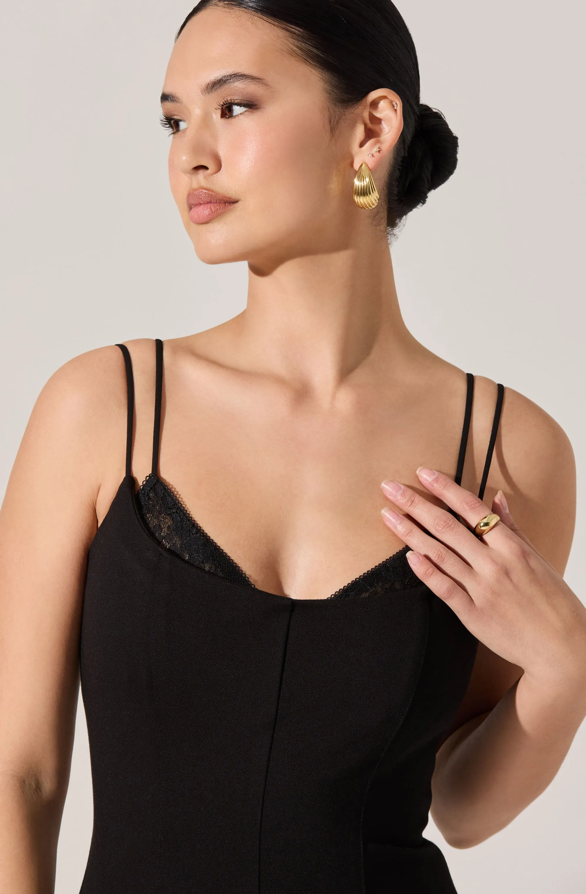 Allura Peekaboo Lace Midi Dress sold by Astr product image thumbnail 3