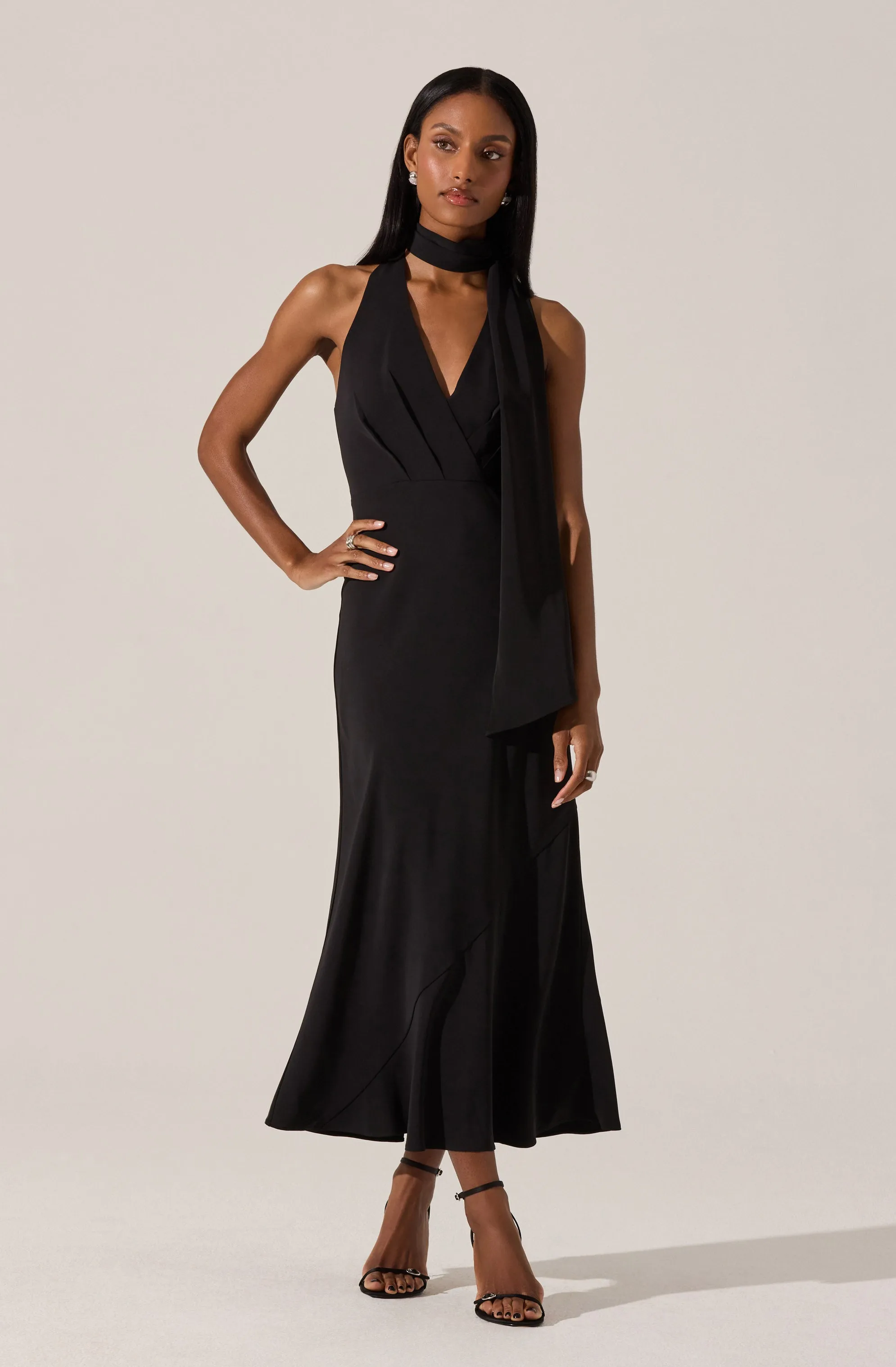 Hilaire Halter Midi Dress sold by Astr