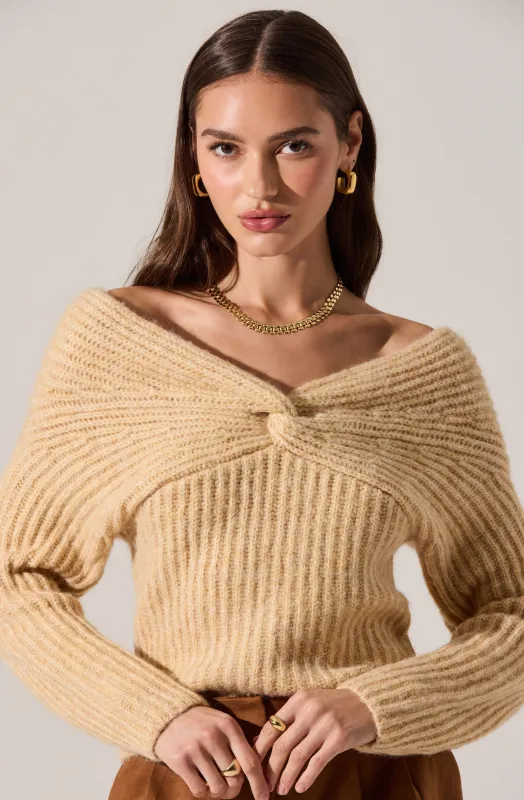 Franisbel Twist Front Sweater sold by Astr