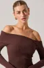 Daniella Off Shoulder Sweater sold by Astr