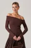 Daniella Off Shoulder Sweater sold by Astr