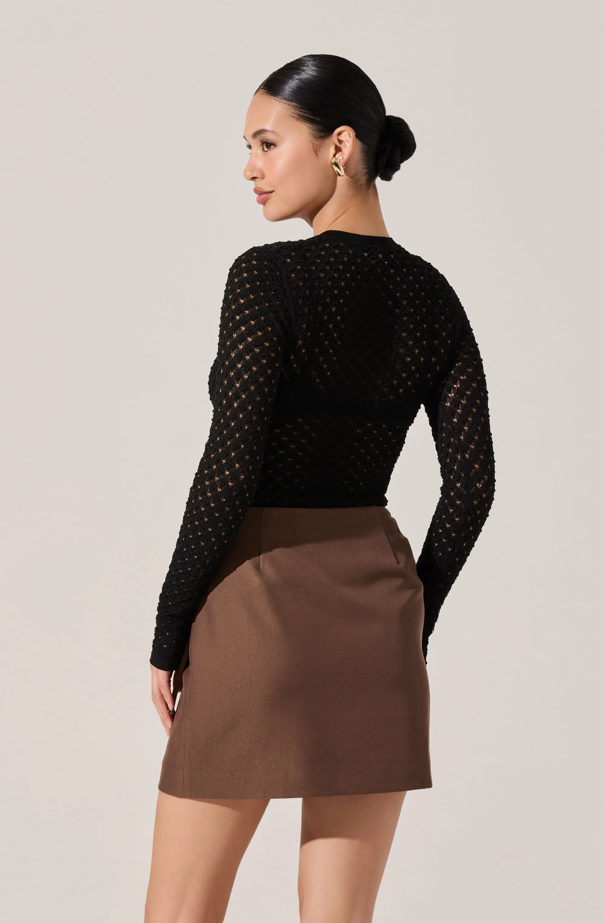 Dex Textured Sweater Top sold by Astr product image thumbnail 3