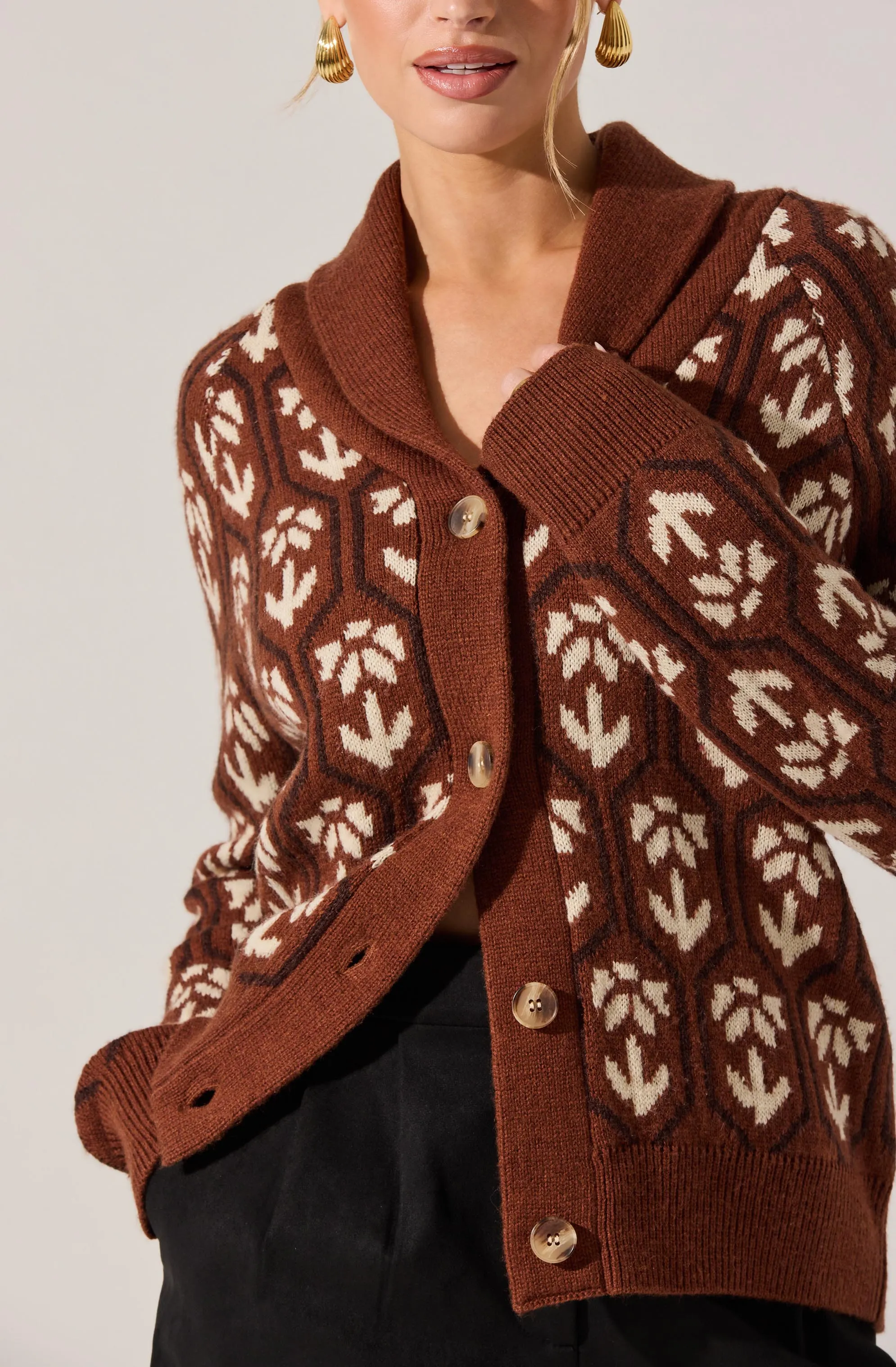 Marcenia Shawl Collar Cardigan sold by Astr product image thumbnail 5