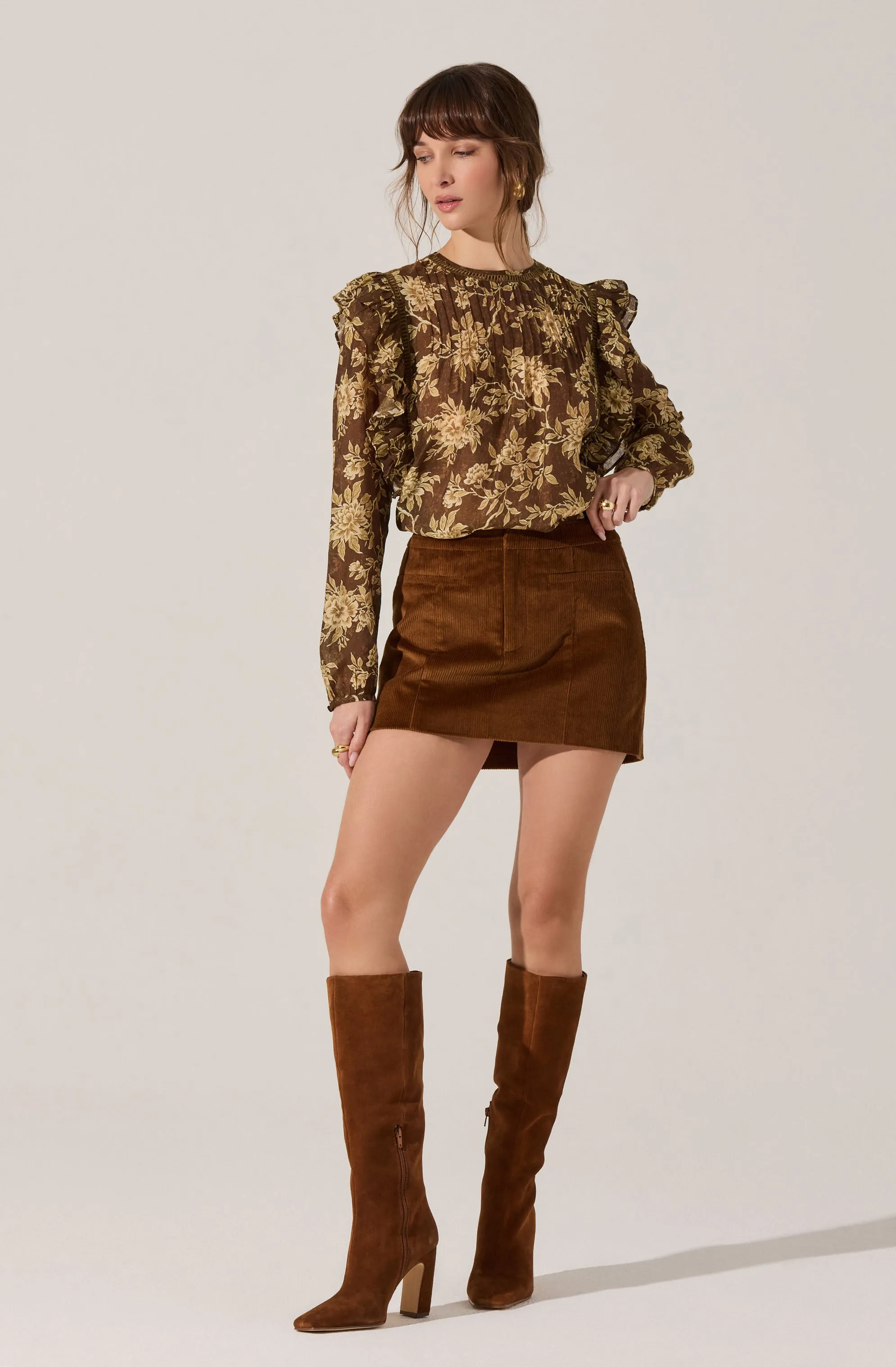 Kinley Ruffle Trim Top sold by Astr product image thumbnail 4