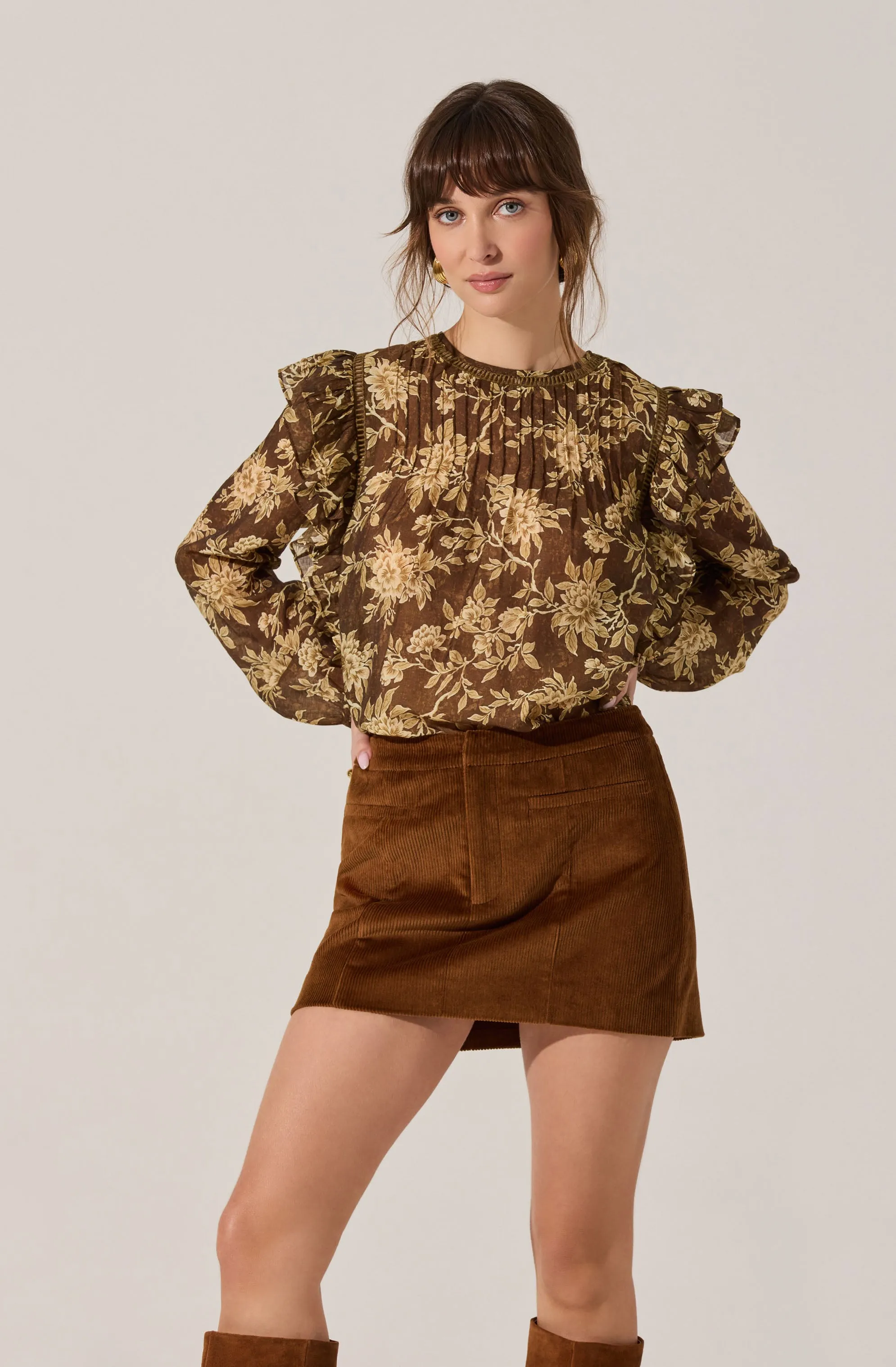 Kinley Ruffle Trim Top sold by Astr product image thumbnail 3