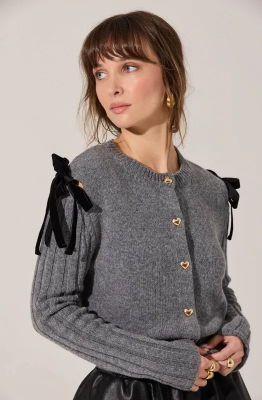 Melvie Bow Detail Cardigan made by Astr
