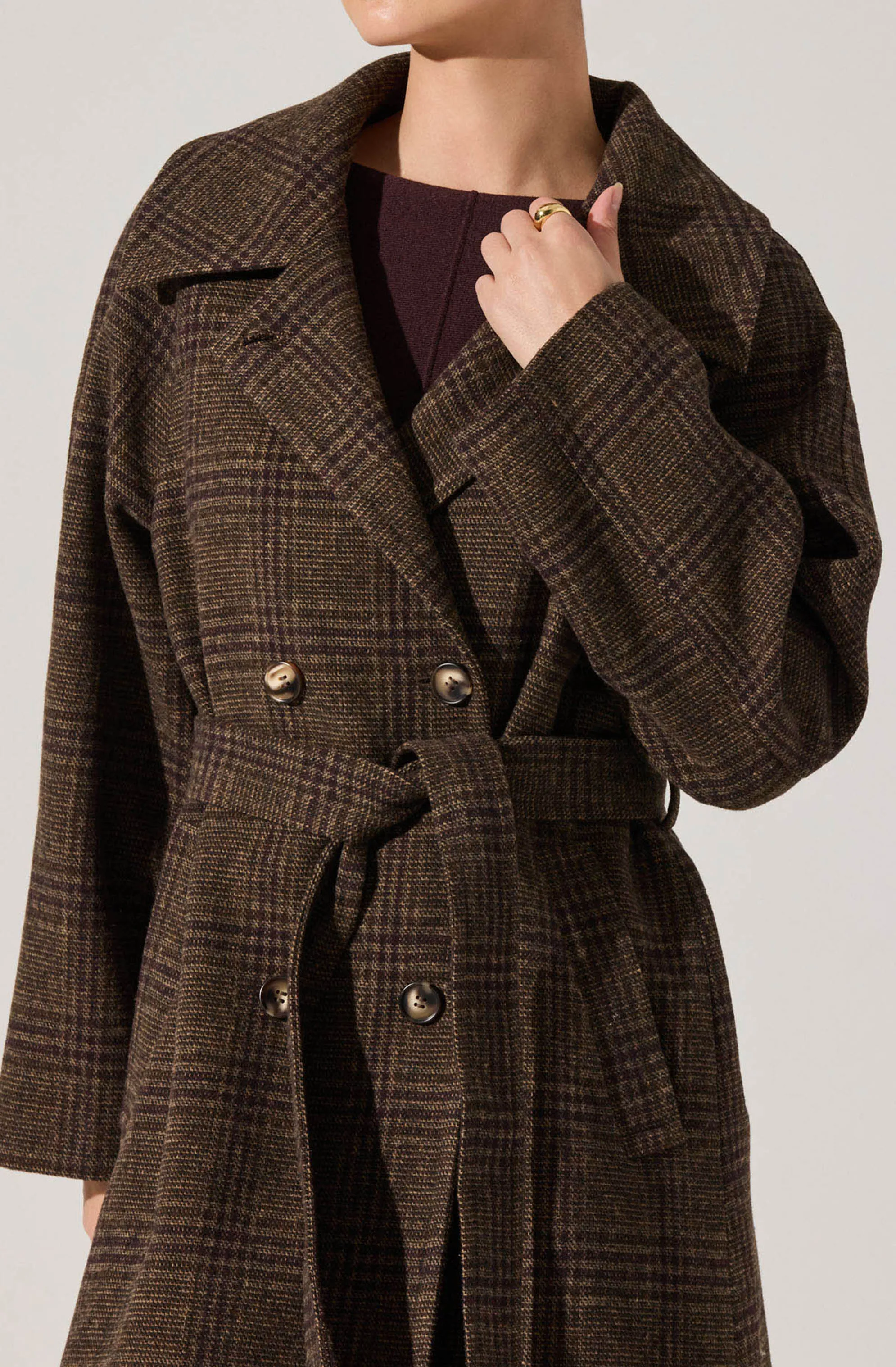 Seeley Double Breasted Longline Coat sold by Astr product image thumbnail 4
