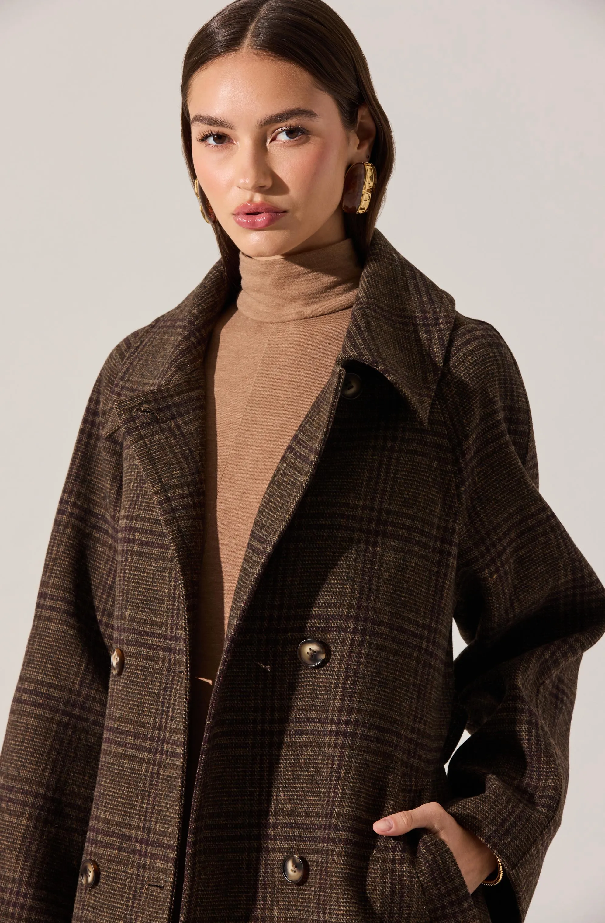 Seeley Double Breasted Longline Coat sold by Astr product image thumbnail 5