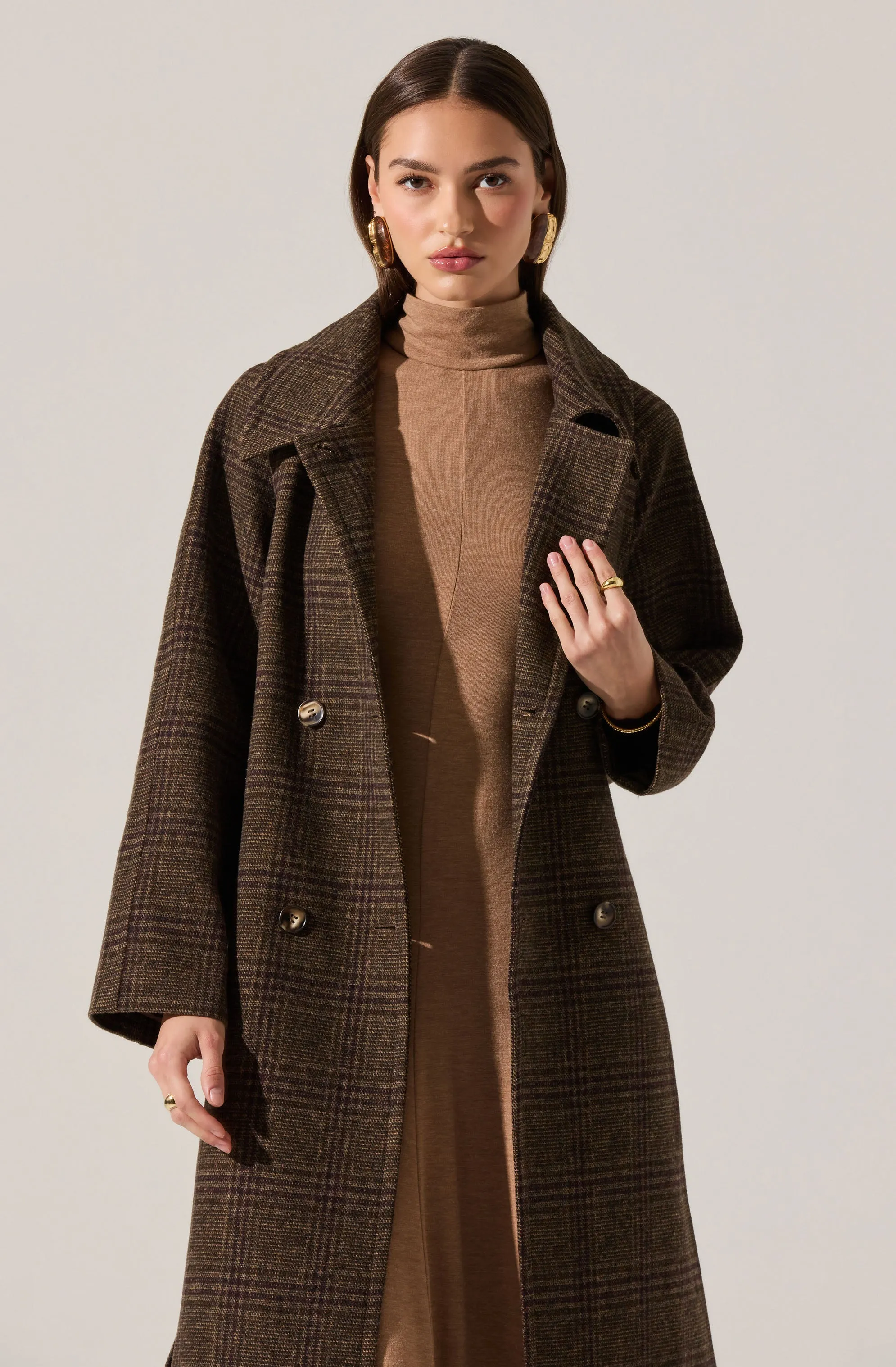 Seeley Double Breasted Longline Coat sold by Astr product image thumbnail 3