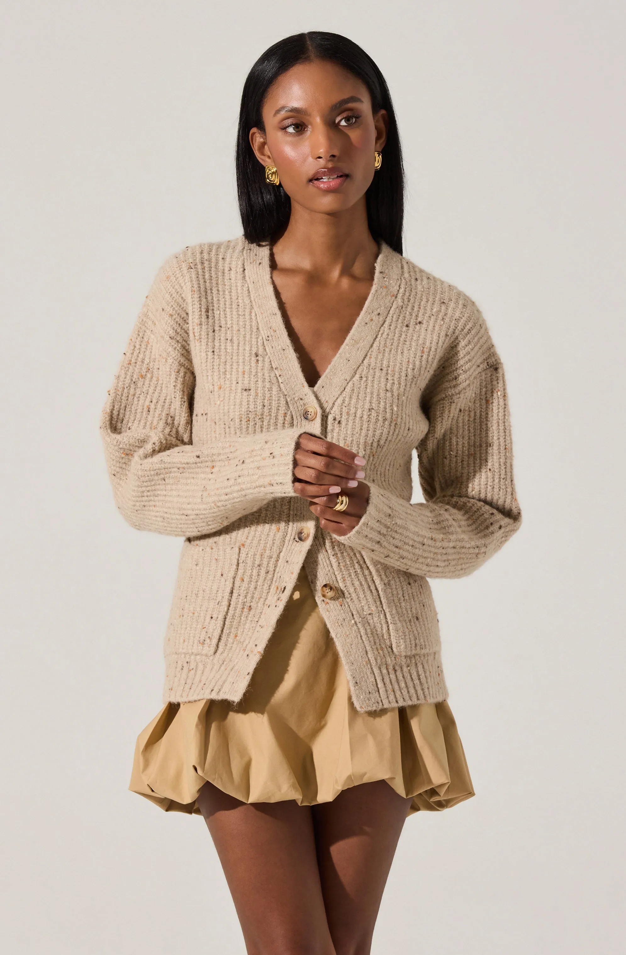 Saffi Ribbed Cardigan Sweater sold by Astr product image thumbnail 3