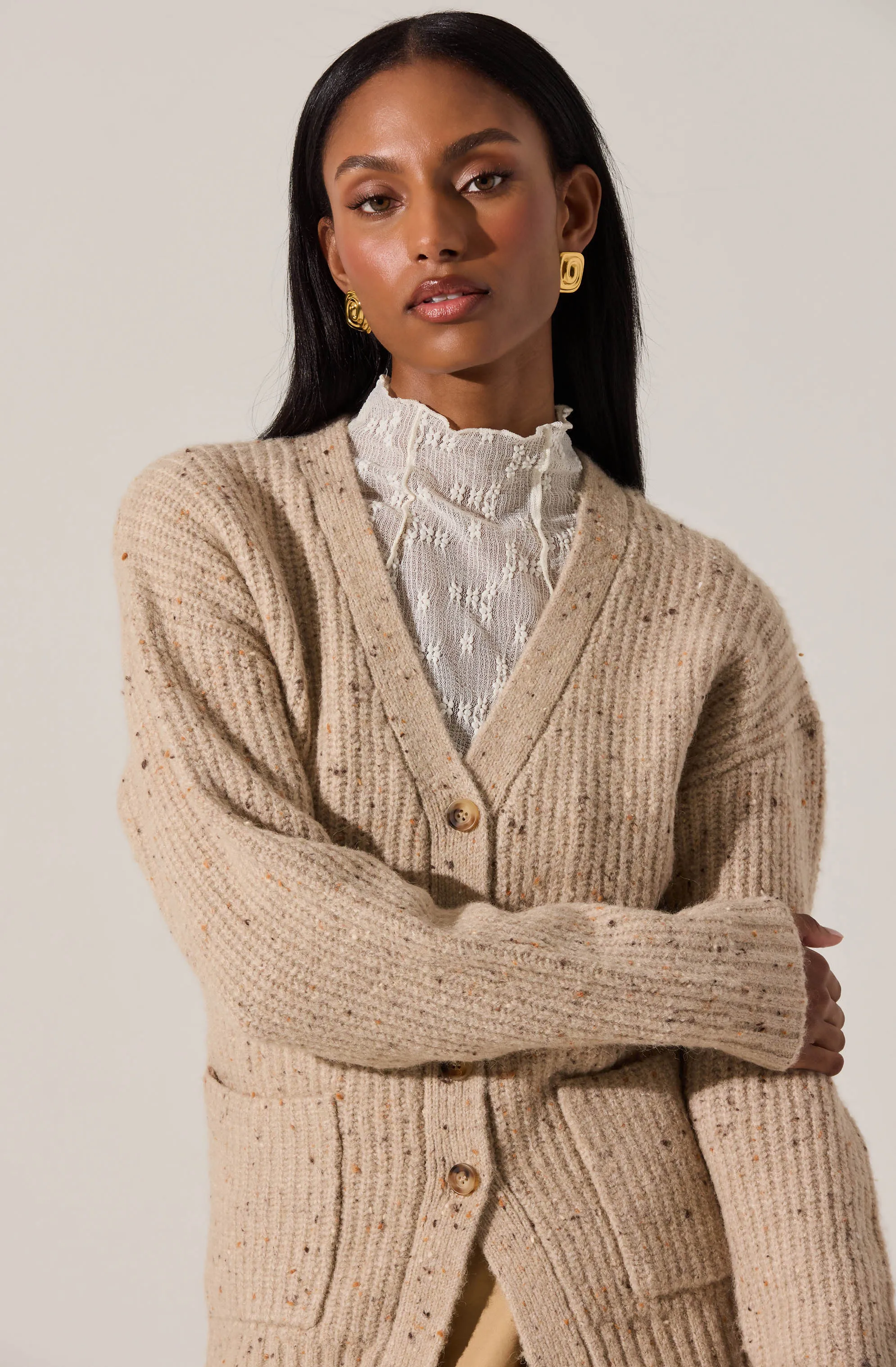Saffi Ribbed Cardigan Sweater sold by Astr product image thumbnail 5