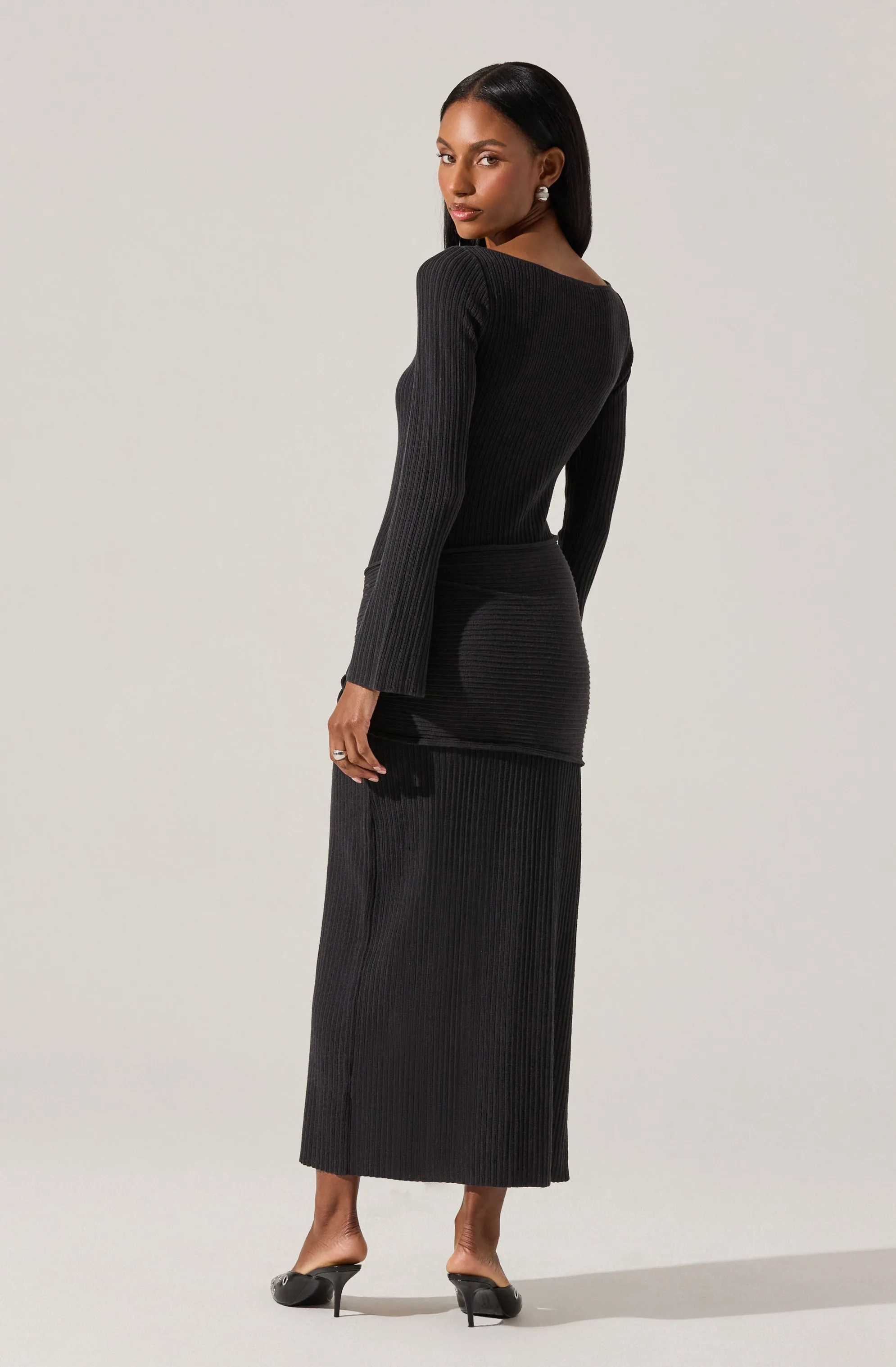 Arwyn Ribbed Layered Midi Sweater Dress sold by Astr product image thumbnail 3