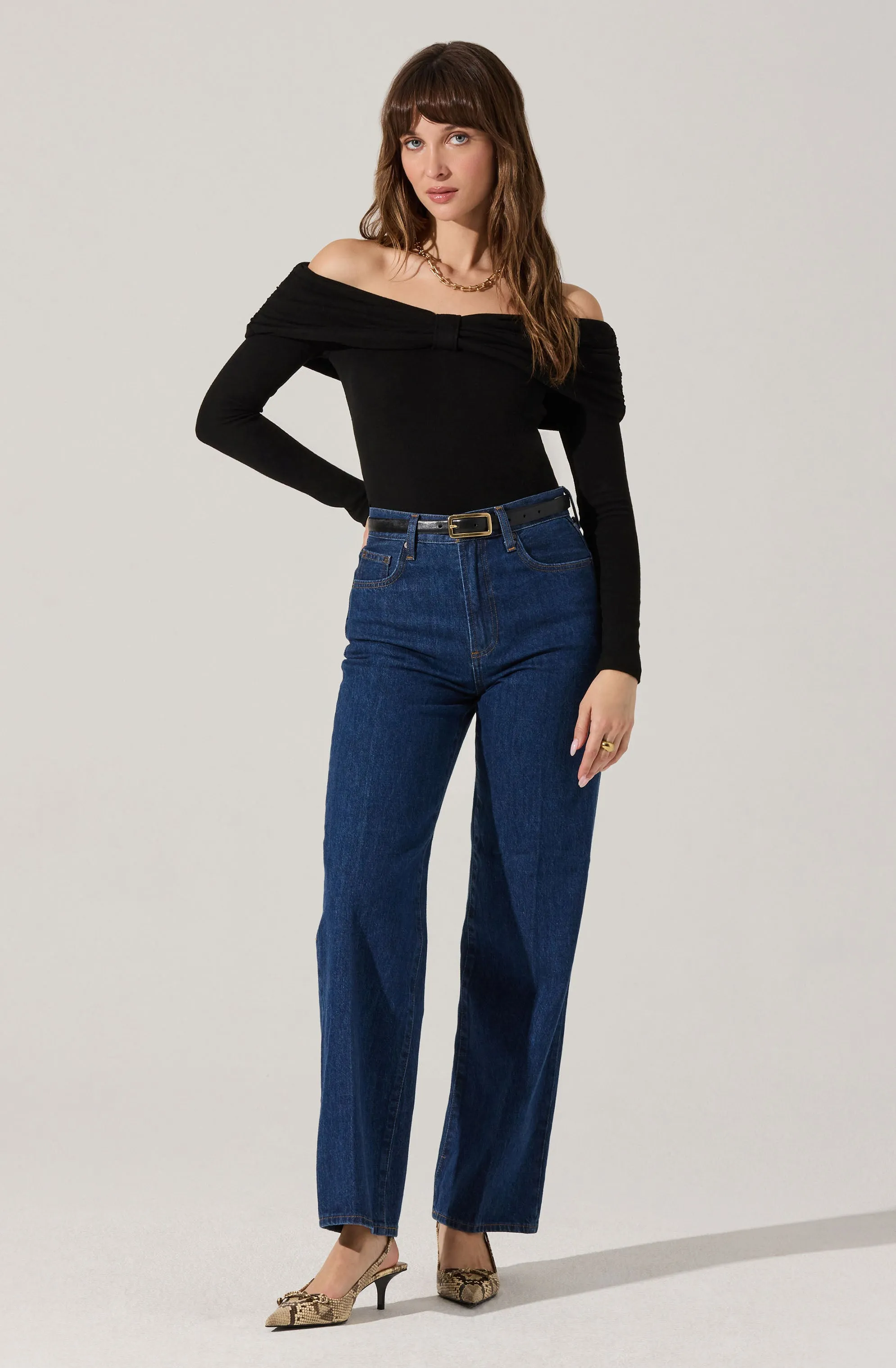 Sansa Gathered Off Shoulder Top sold by Astr product image thumbnail 4