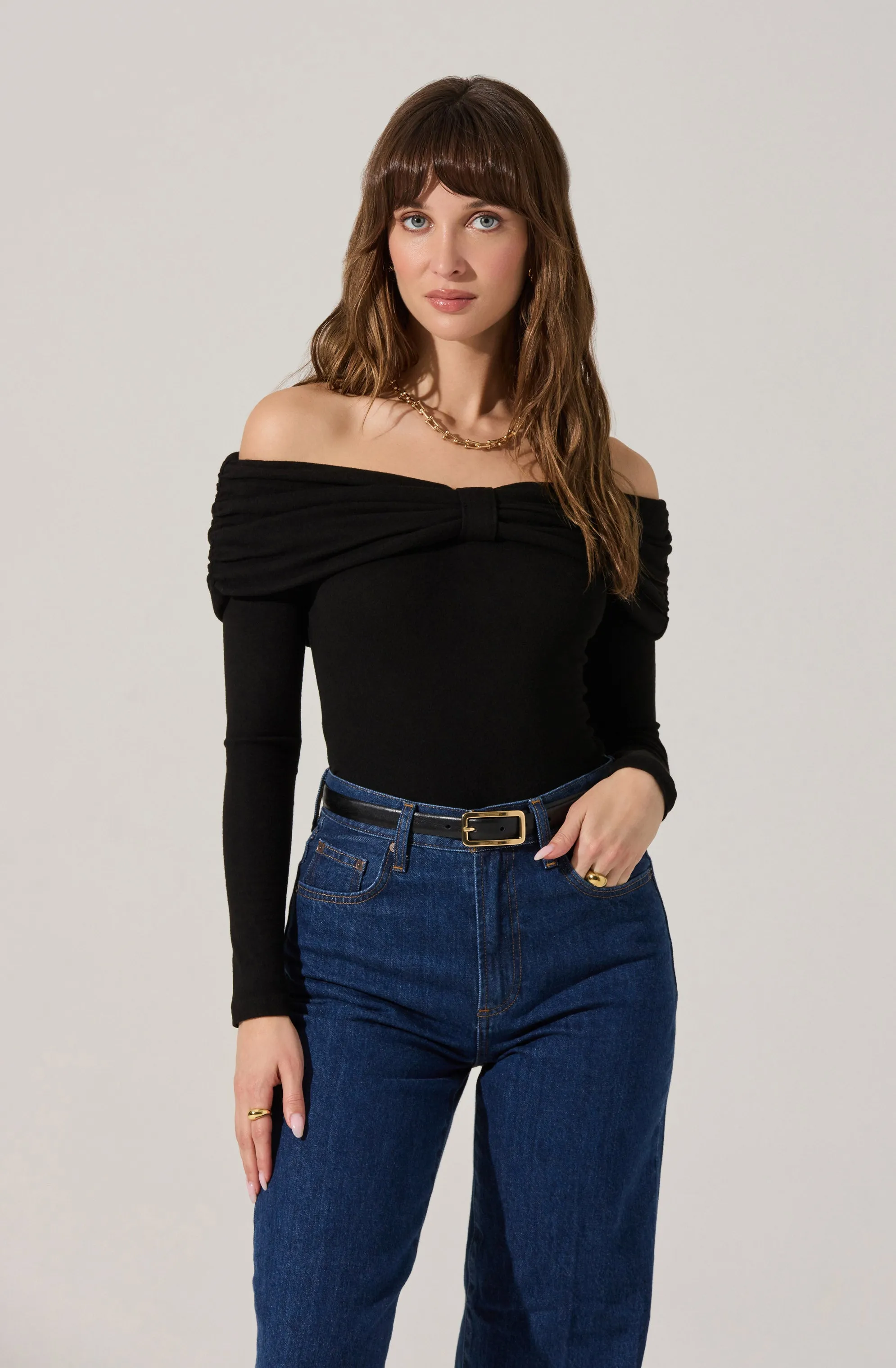 Sansa Gathered Off Shoulder Top sold by Astr product image thumbnail 2
