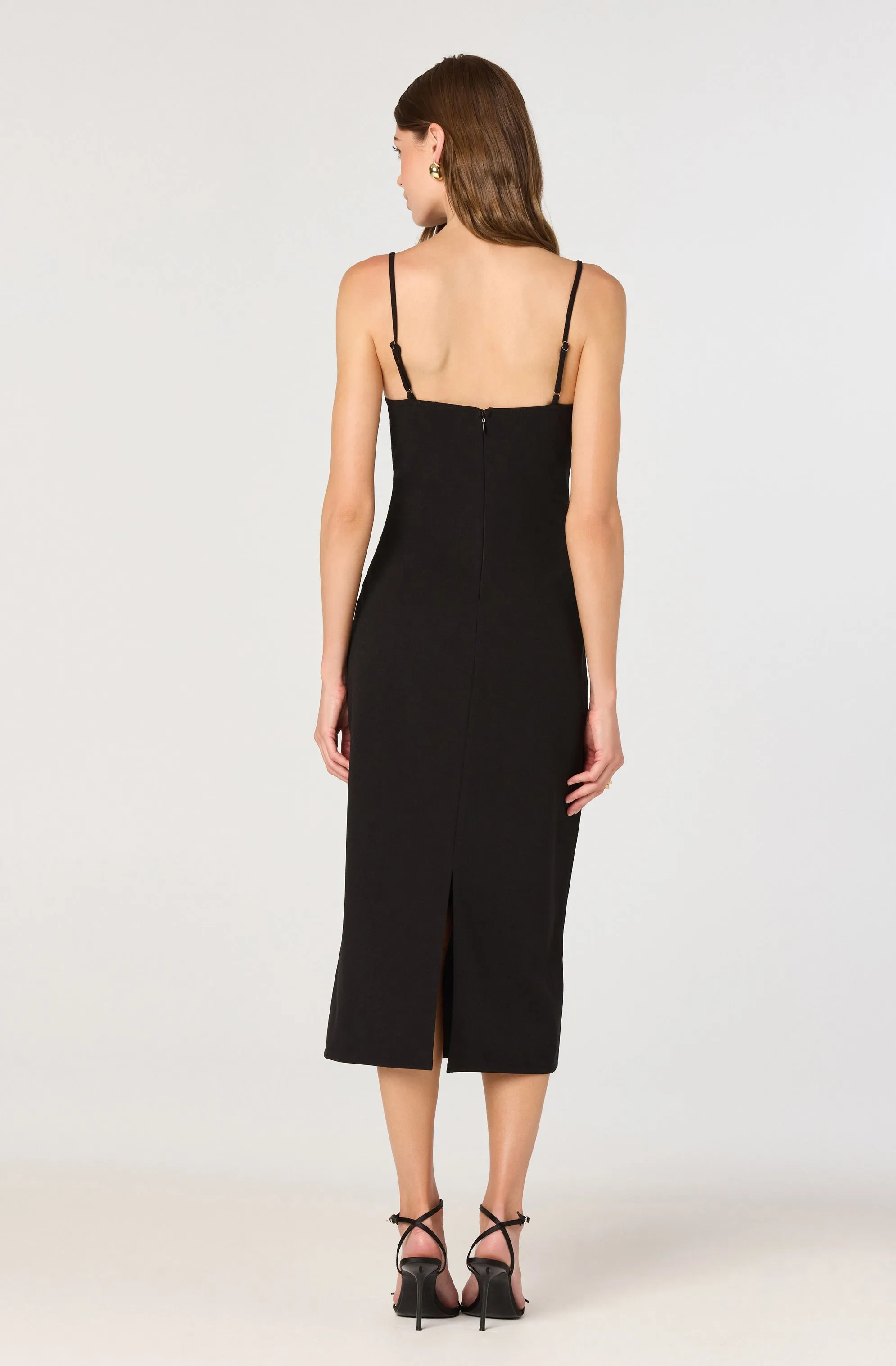 Bow Strap Bustier Midi Dress sold by Astr product image thumbnail 2