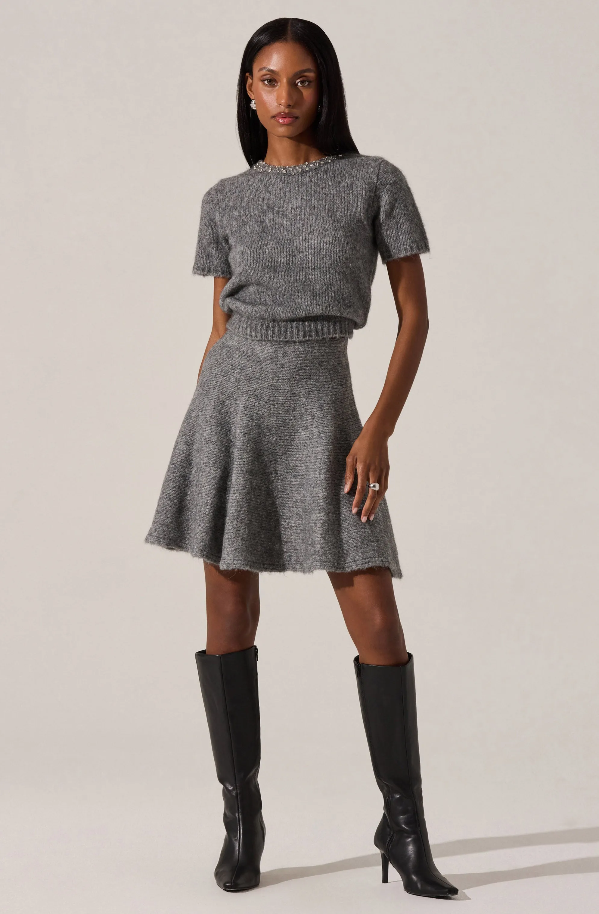 Malvie Embellished Crewneck Sweater sold by Astr product image thumbnail 5