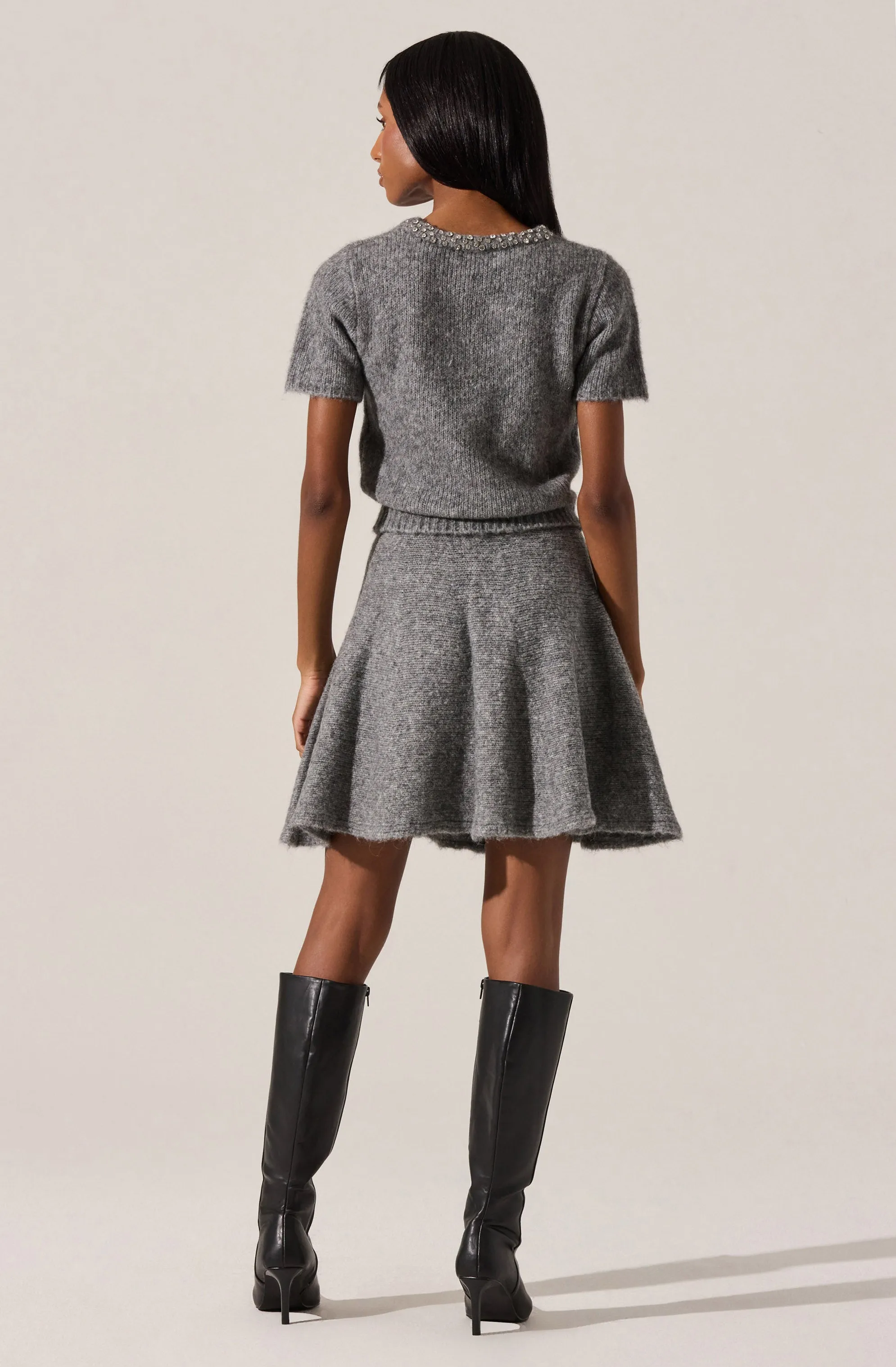 Malvie Embellished Crewneck Sweater sold by Astr product image thumbnail 4