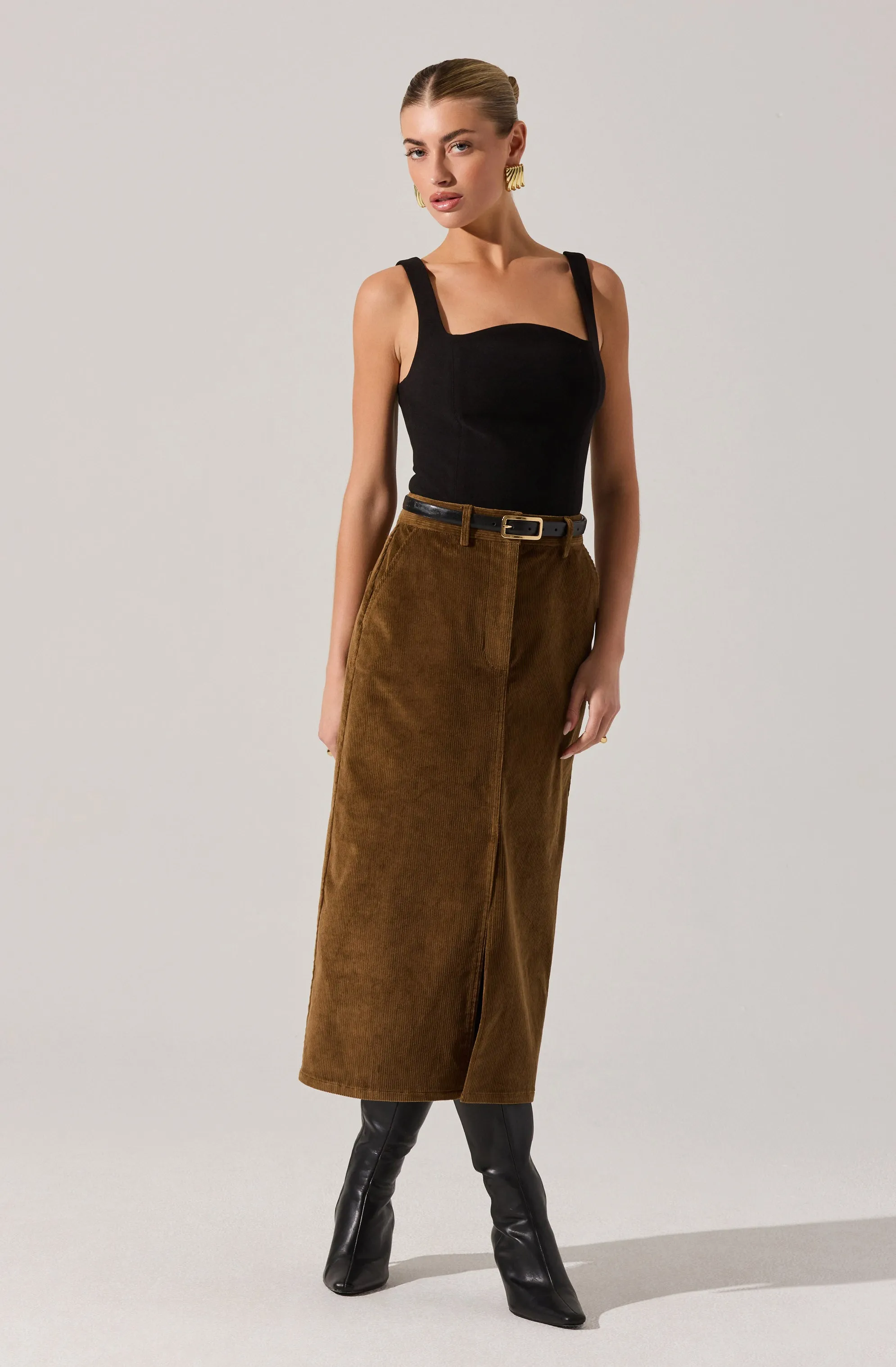 Kendal Curved Neck Bodysuit sold by Astr product image thumbnail 3