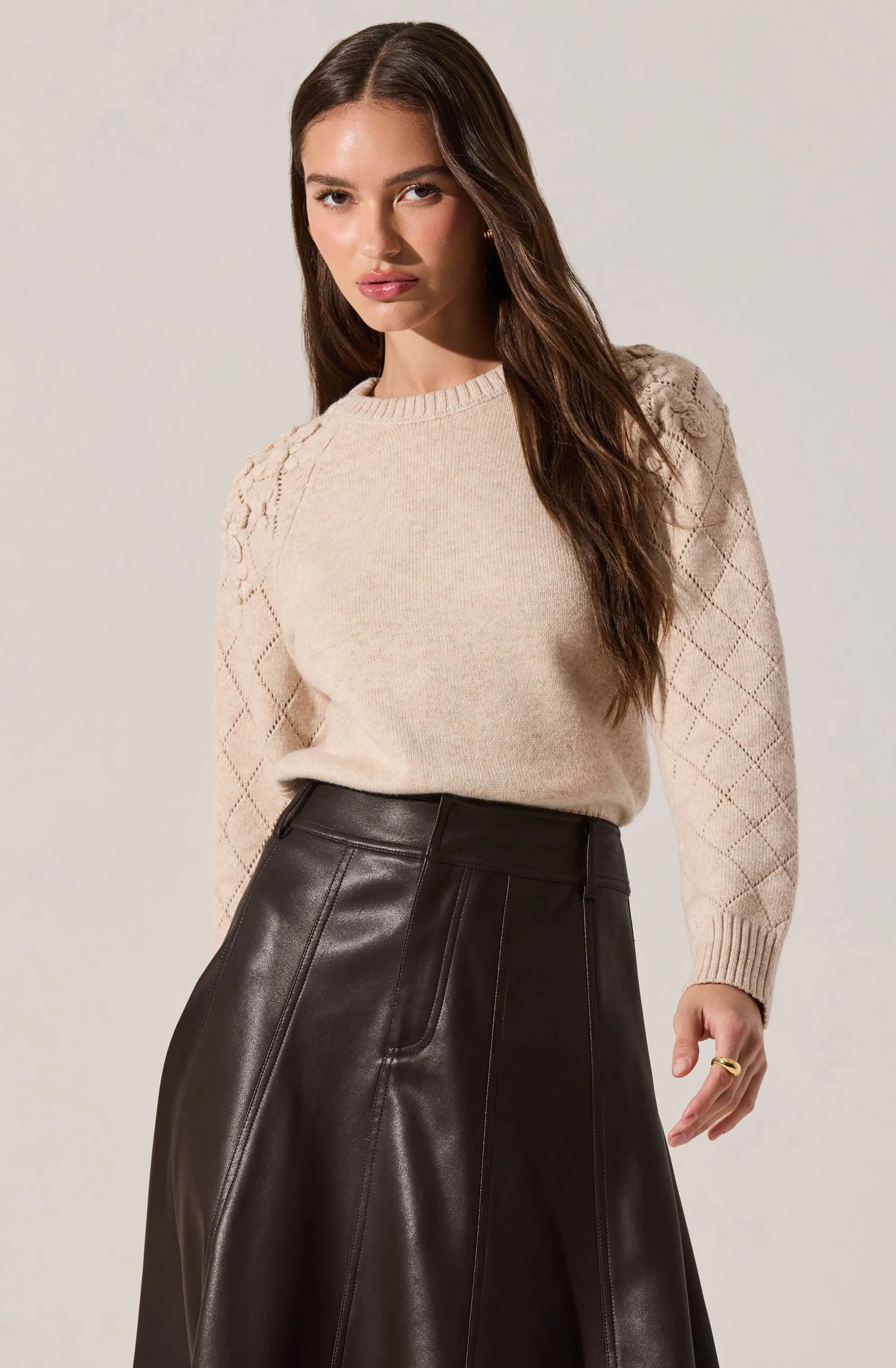 Florine 3D Floral Embroidered Sweater sold by Astr