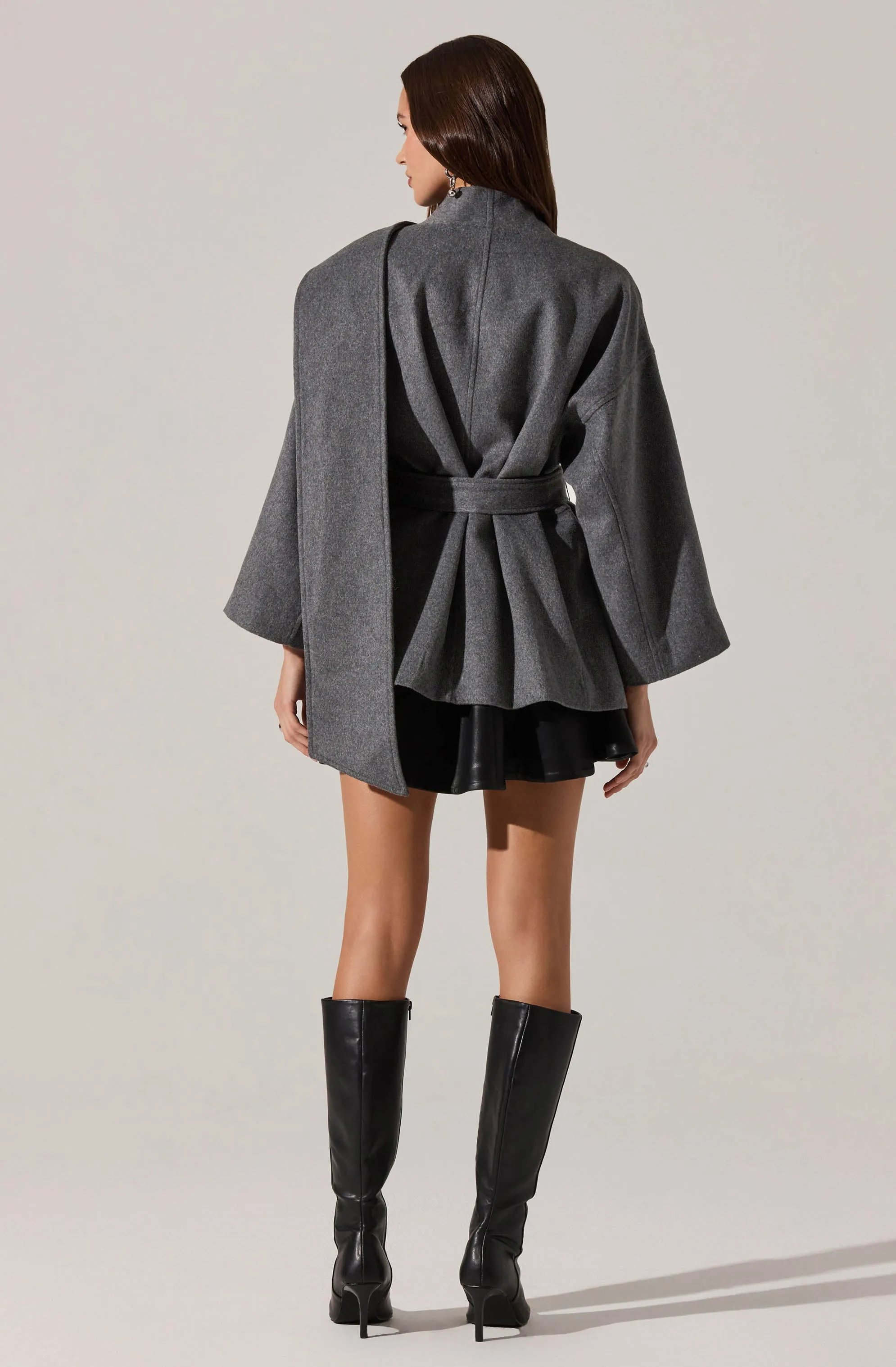Elaxi Oversized Wrap Scarf Coat sold by Astr product image thumbnail 4