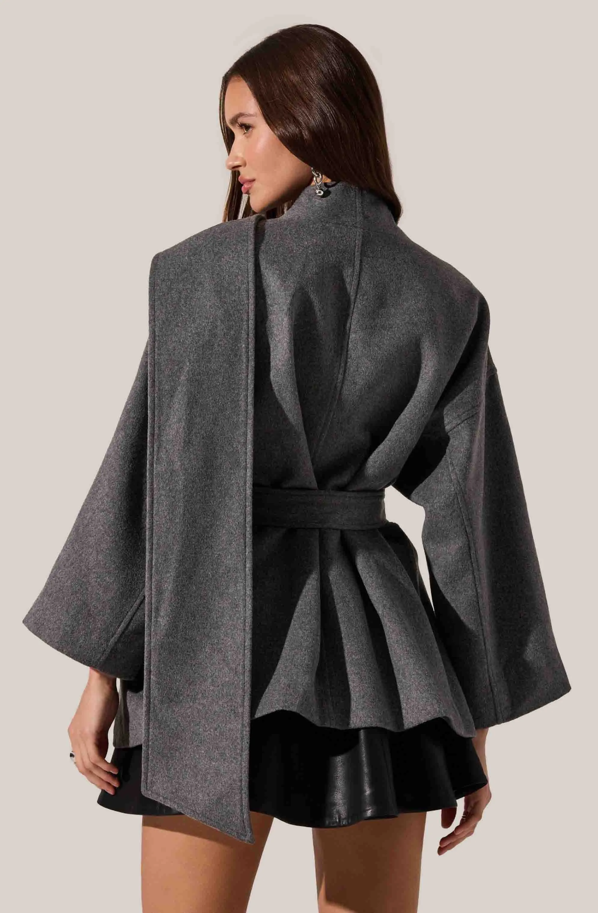 Elaxi Oversized Wrap Scarf Coat sold by Astr product image thumbnail 2