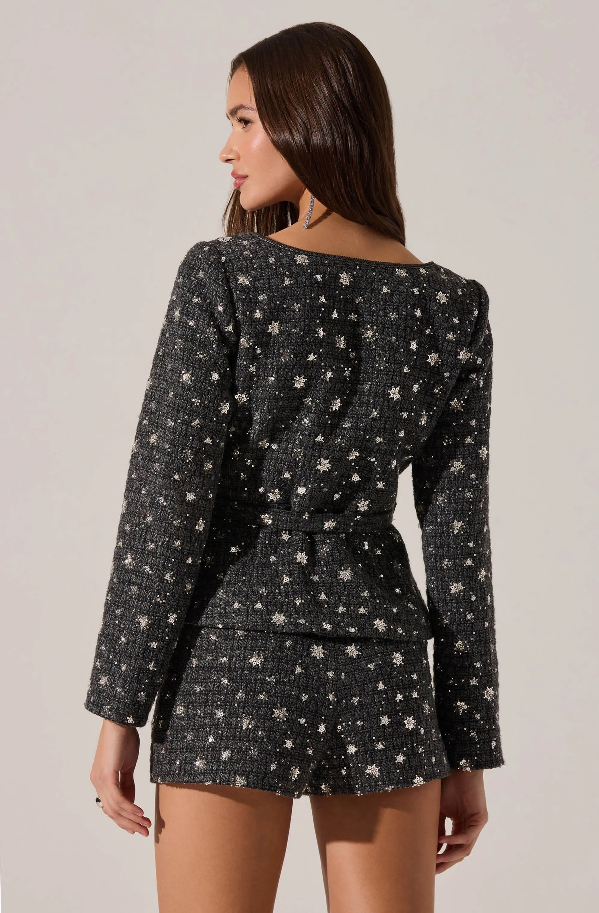 Carolyn Embellished Pleated Belted Blazer sold by Astr product image thumbnail 2