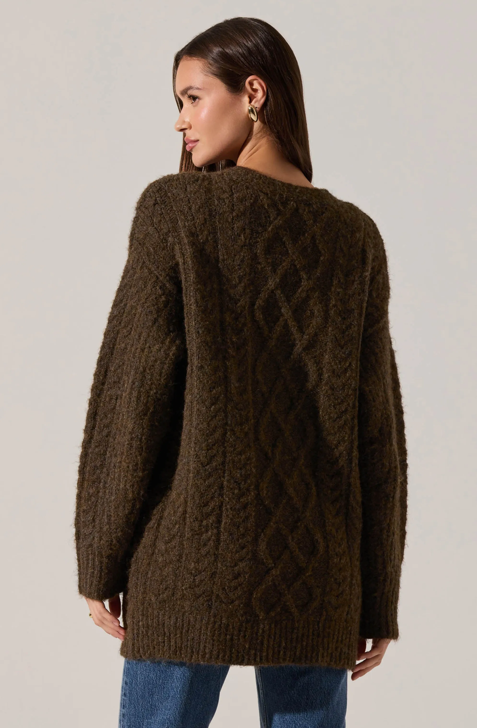 Charli Cable Knit Cardigan Sweater sold by Astr product image thumbnail 2