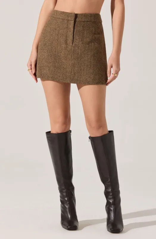 Bella Tailored Mini Skirt sold by Astr