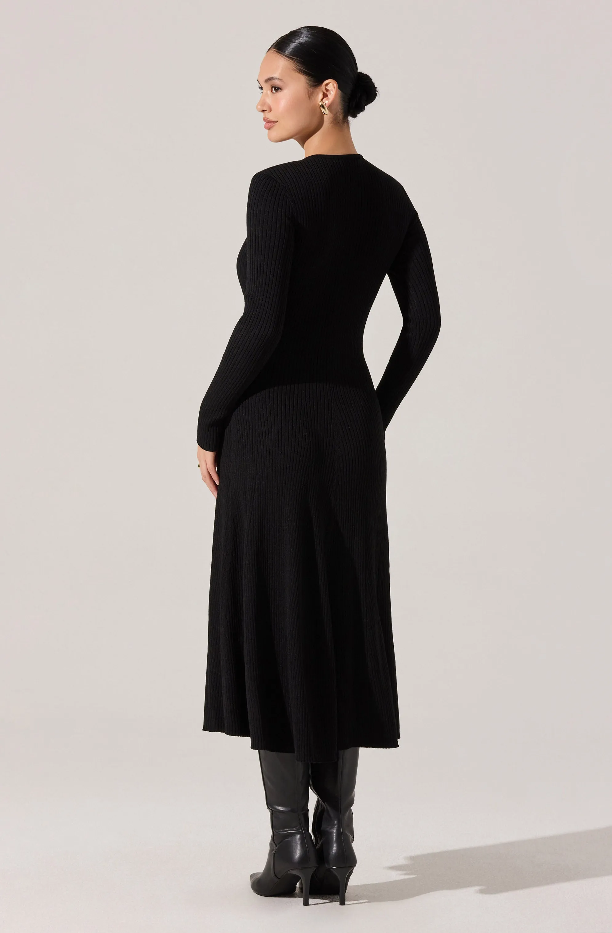 Fallyn Ribbed Sweater Midi Dress sold by Astr product image thumbnail 2