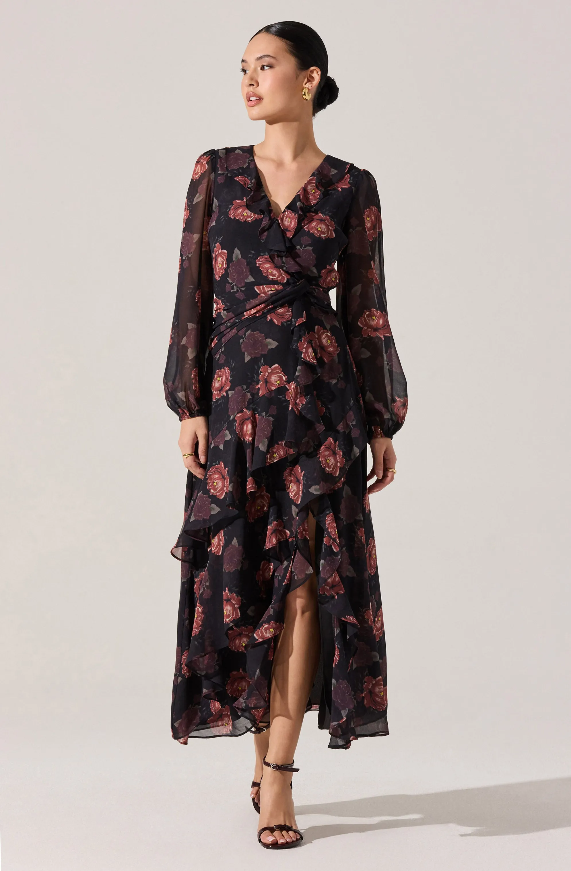 Corrina Floral Ruffle Maxi Dress sold by Astr product image thumbnail 5