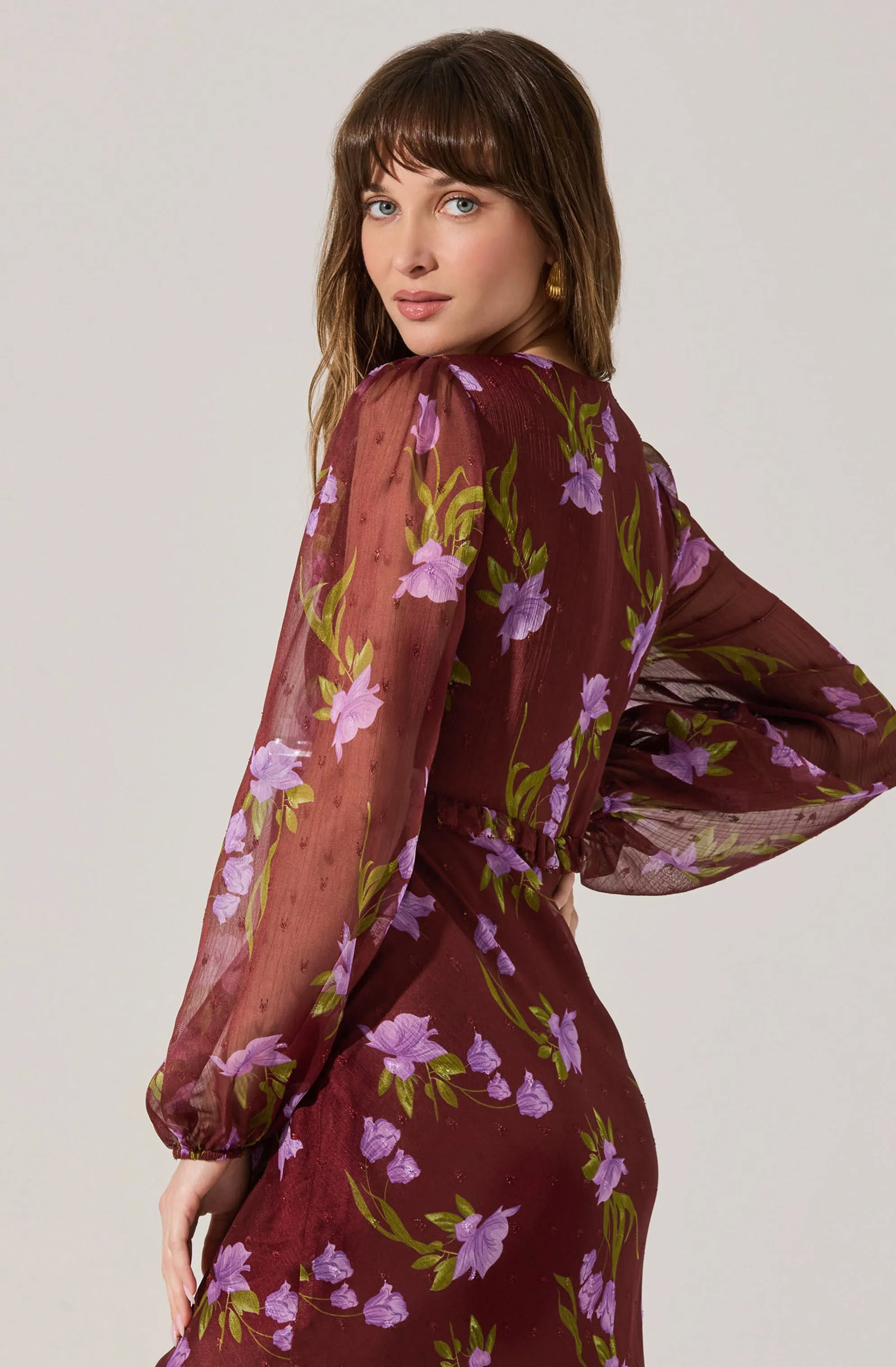 Calantha V-Neck Floral Maxi Dress sold by Astr product image thumbnail 5