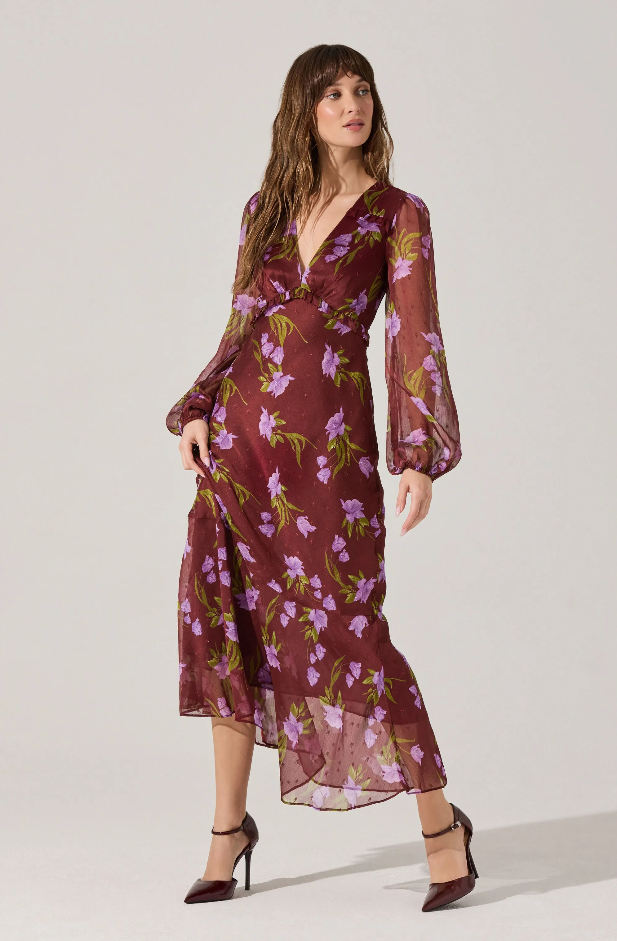 Calantha V-Neck Floral Maxi Dress sold by Astr product image thumbnail 3