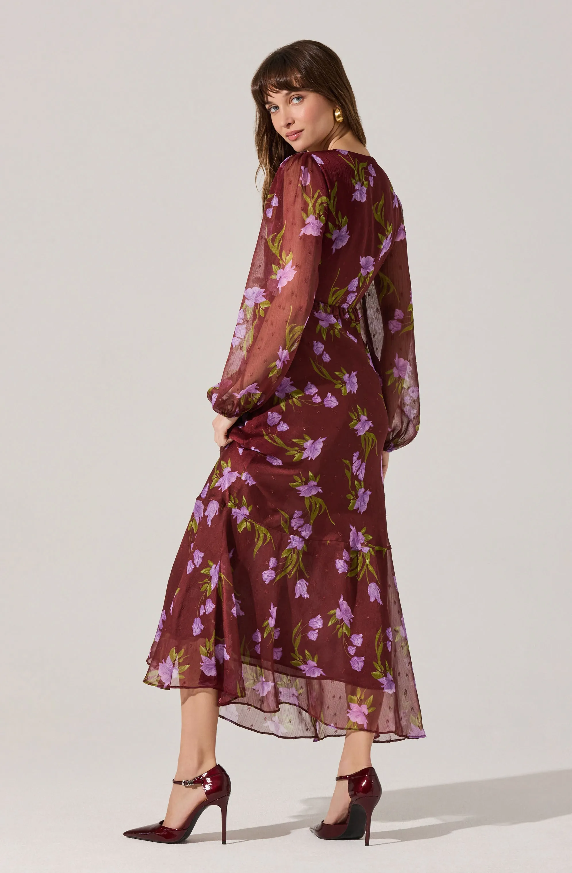 Calantha V-Neck Floral Maxi Dress sold by Astr product image thumbnail 4
