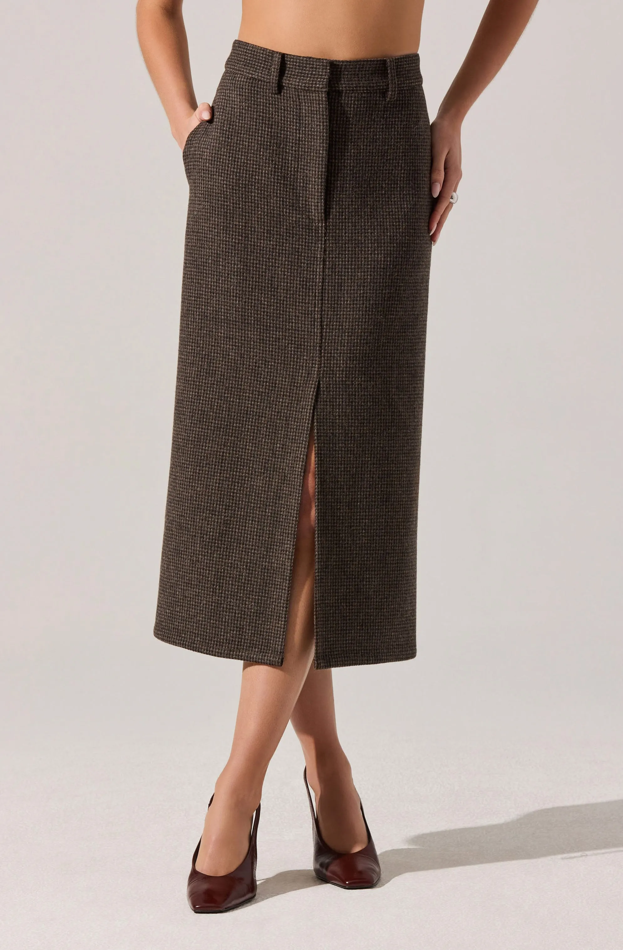 Rielle Wool-Blend Pencil Skirt sold by Astr product image thumbnail 2