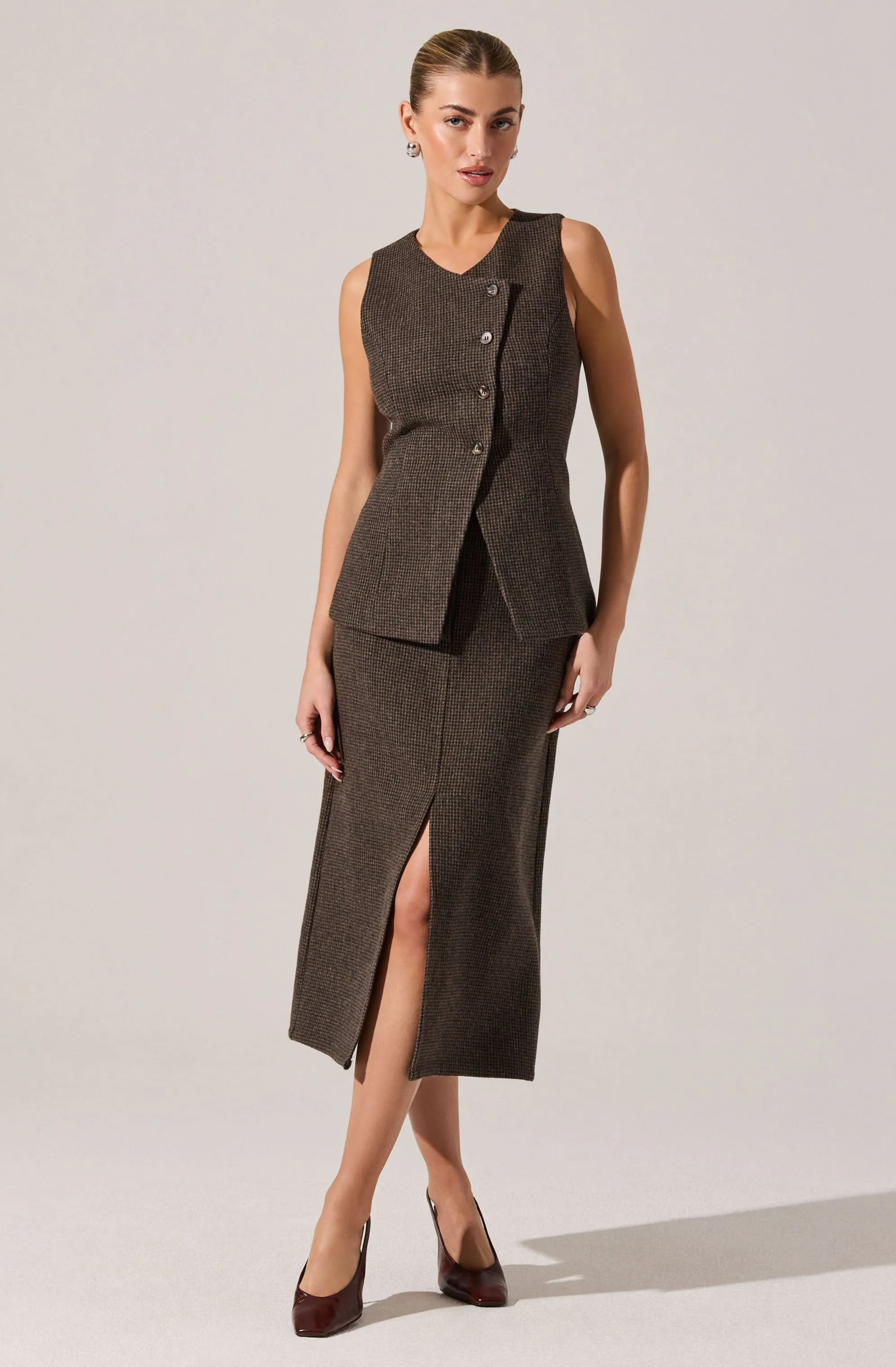 Rielle Wool-Blend Pencil Skirt sold by Astr product image thumbnail 4