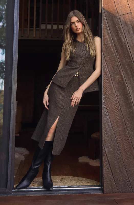 Rielle Wool-Blend Pencil Skirt sold by Astr