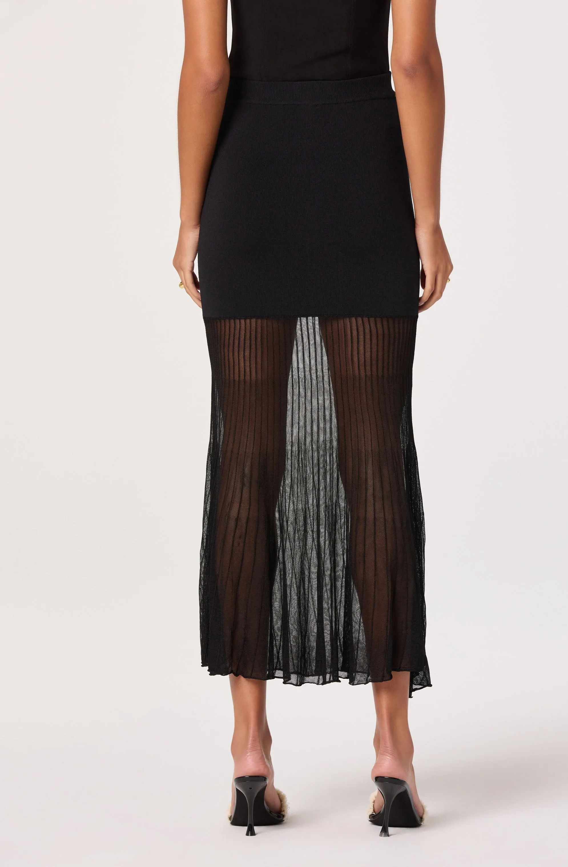 Semi Sheer Midi Skirt sold by Astr product image thumbnail 5