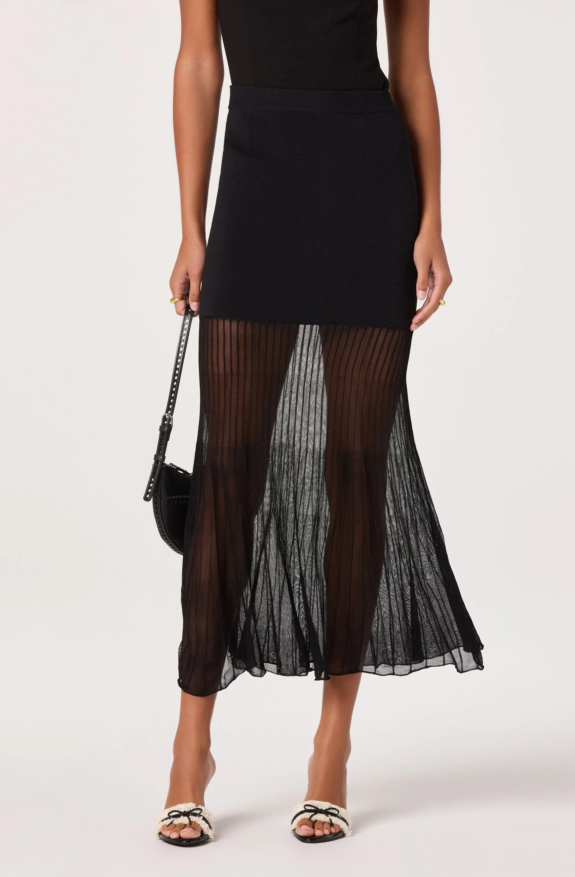 Semi Sheer Midi Skirt sold by Astr product image thumbnail 2