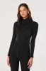 Embellished Crossover Mock Neck Top sold by Astr