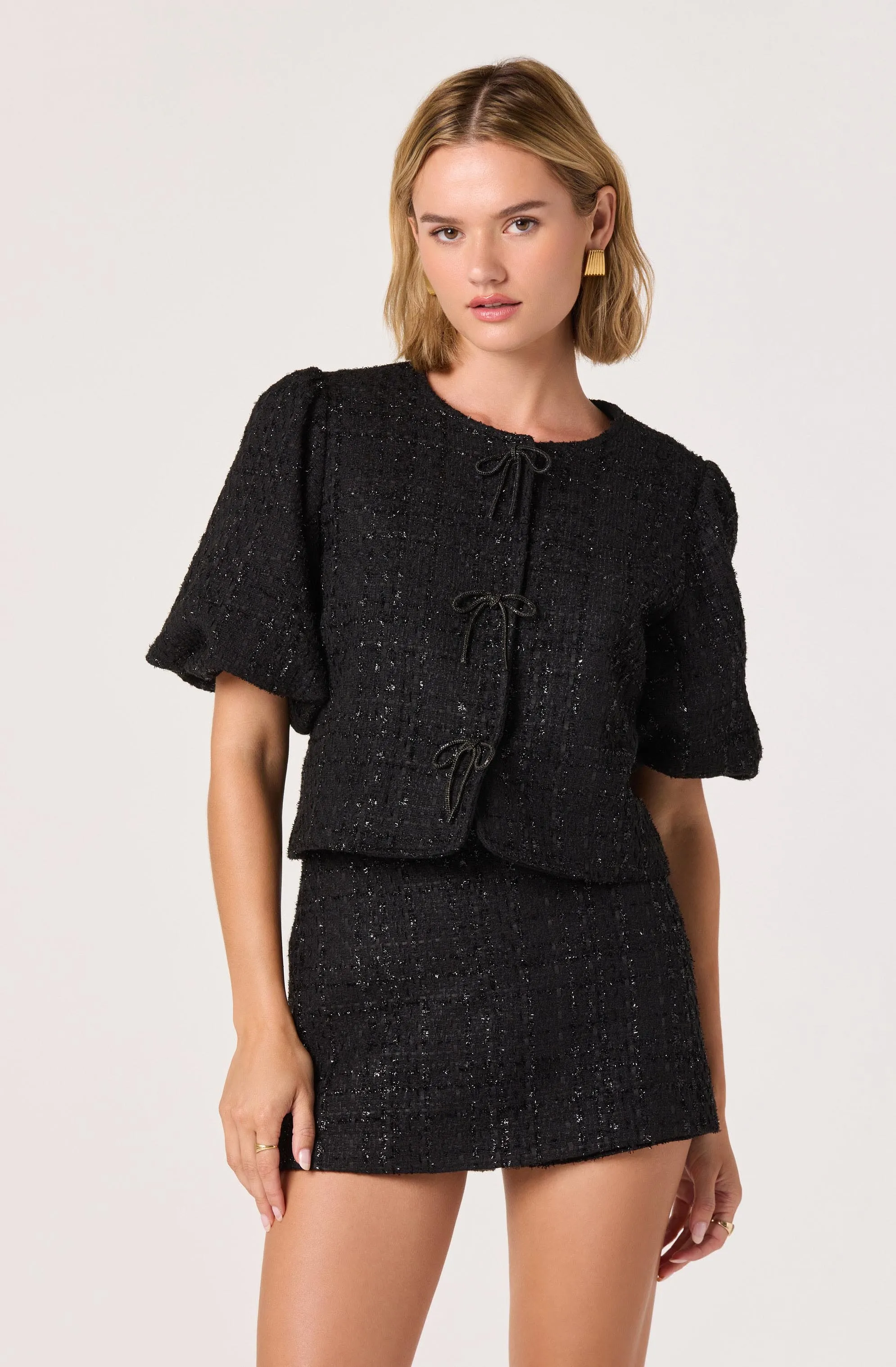 Tweed Mini Skort sold by Astr